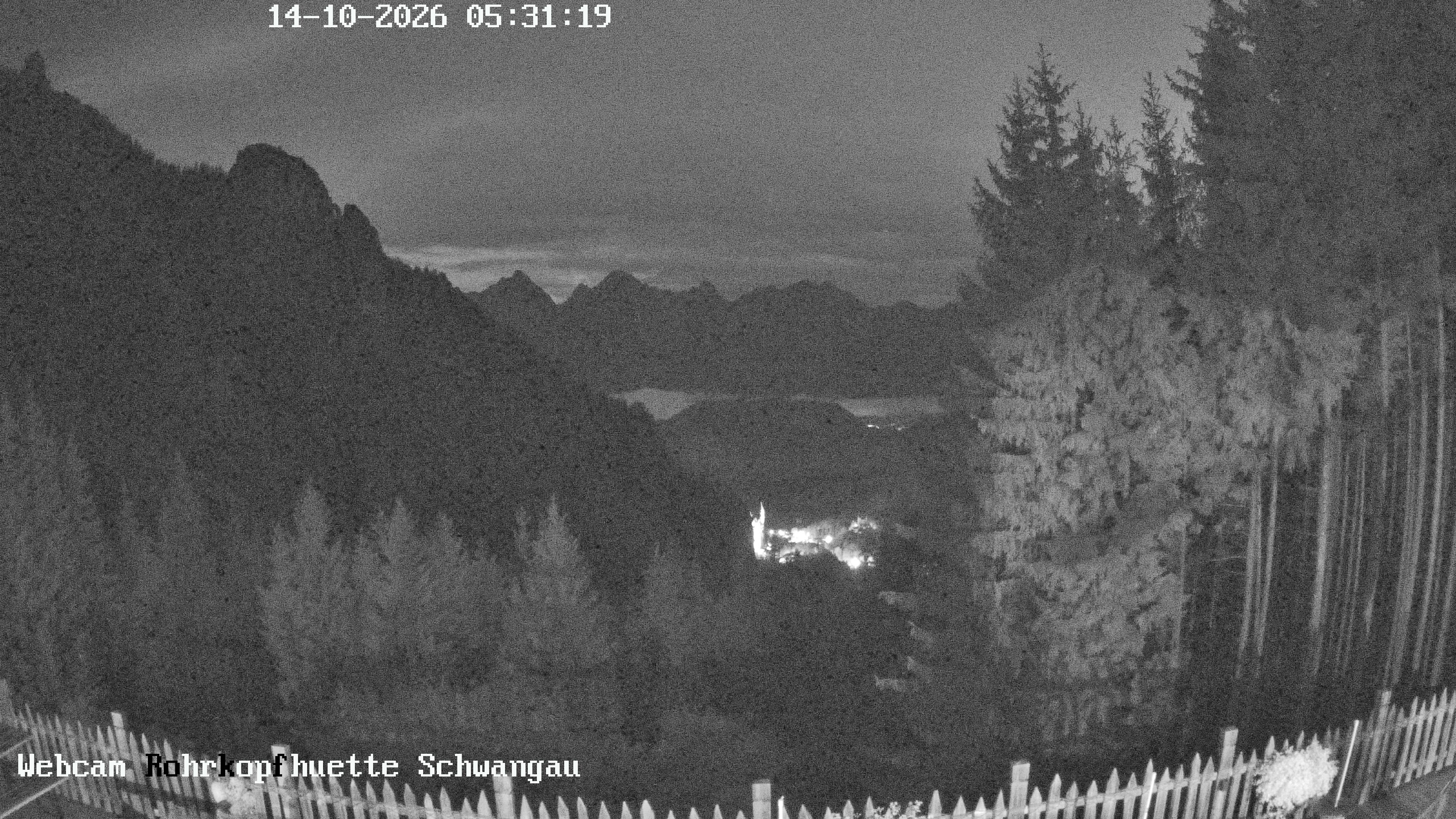 Archiv Foto Webcam Schwangau: Blick von der Rohrkopfhütte ins Tal
