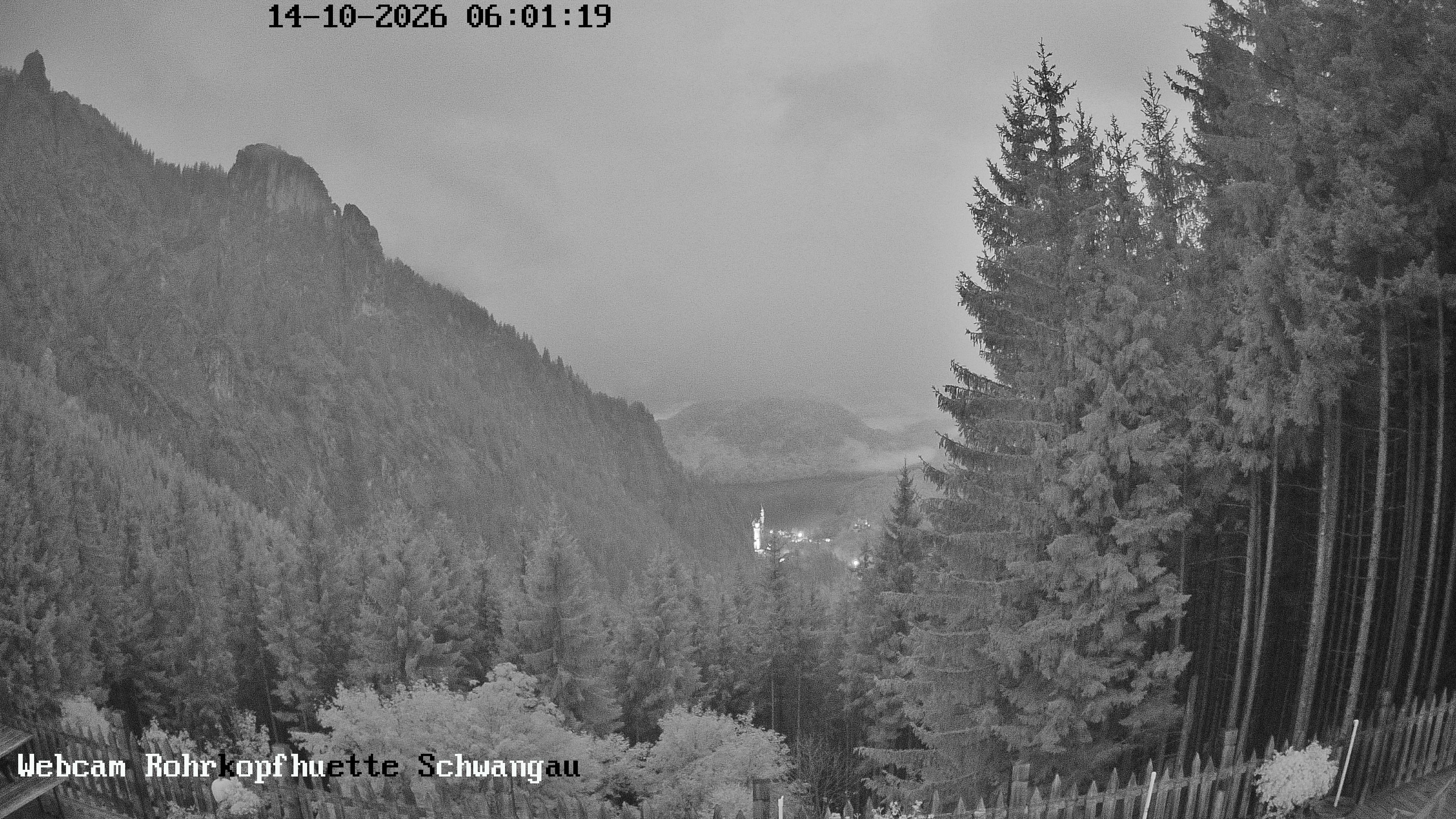Archiv Foto Webcam Schwangau: Blick von der Rohrkopfhütte ins Tal
