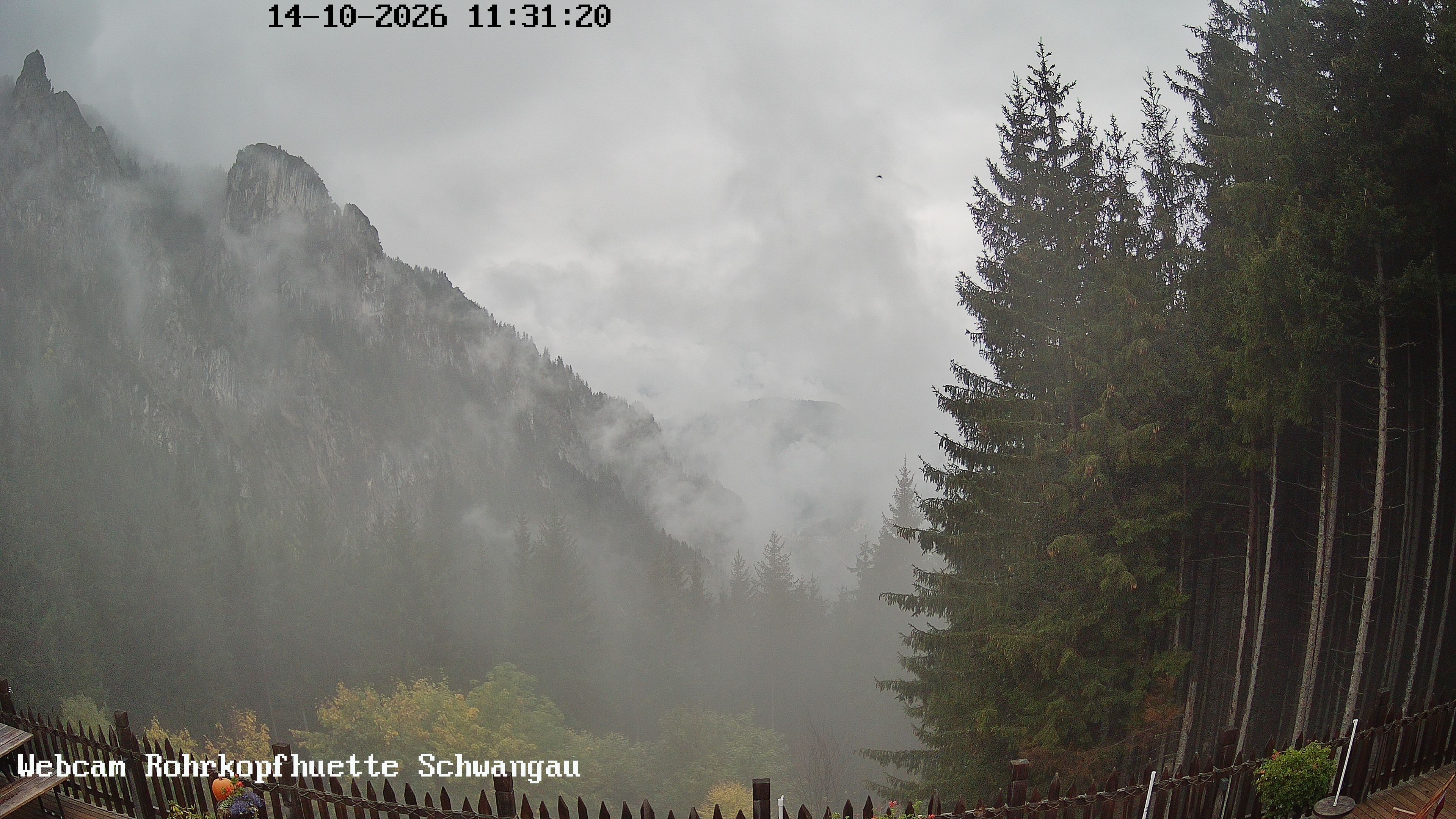 Archived image Webcam Panoramic sight of the Rohrkopfhütte