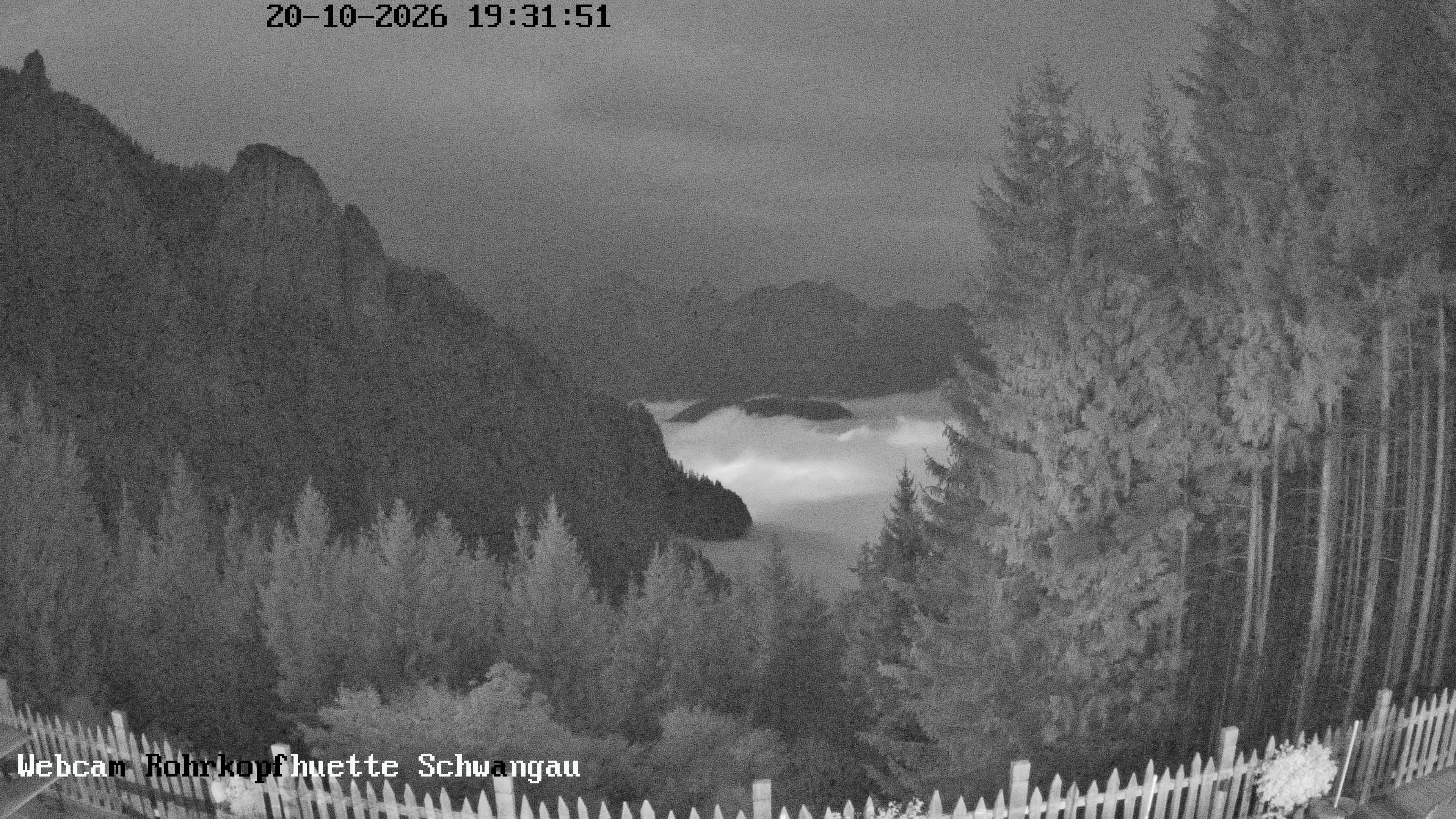 Archiv Foto Webcam Schwangau: Blick von der Rohrkopfhütte ins Tal