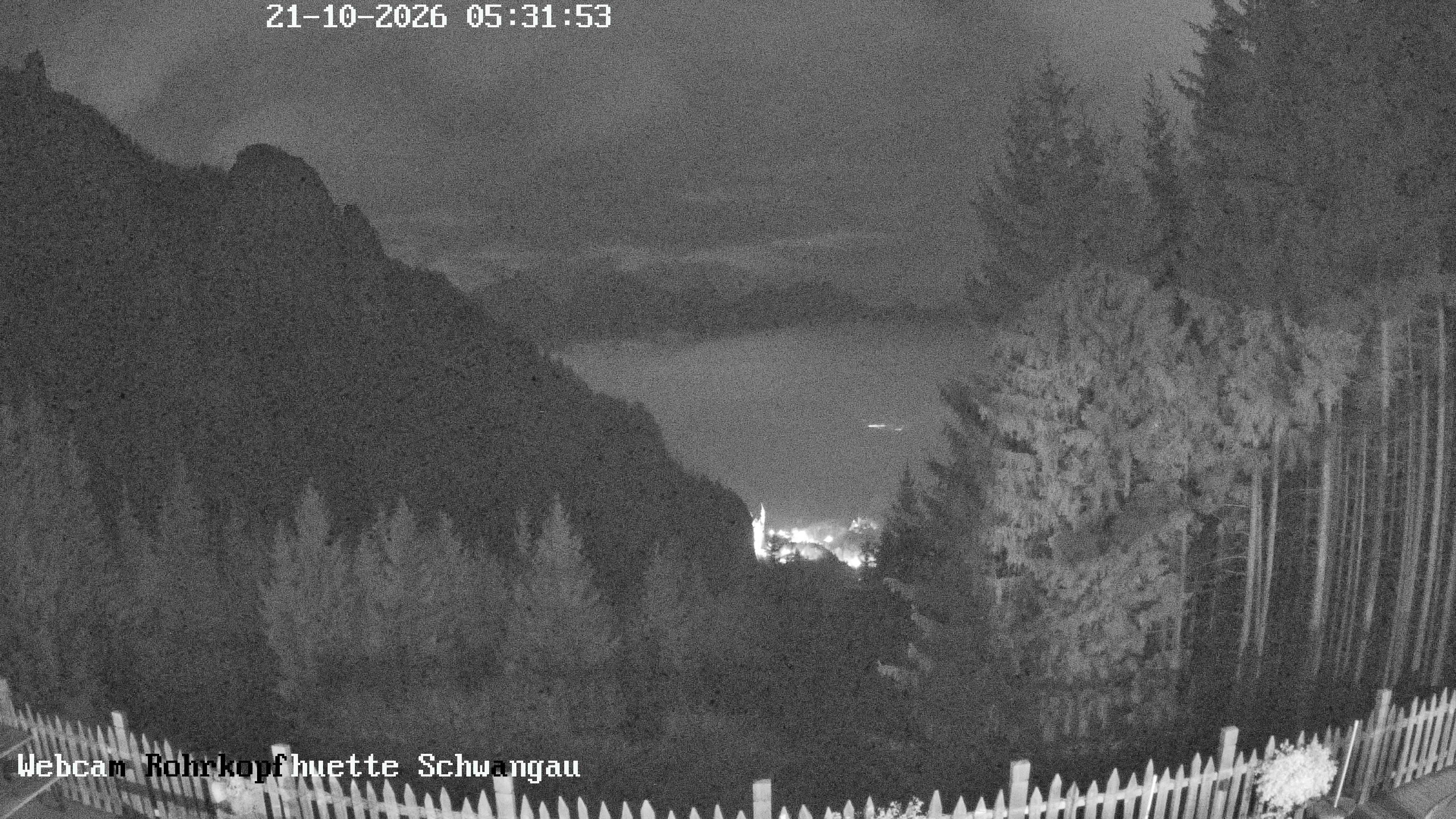 Archiv Foto Webcam Schwangau: Blick von der Rohrkopfhütte ins Tal
