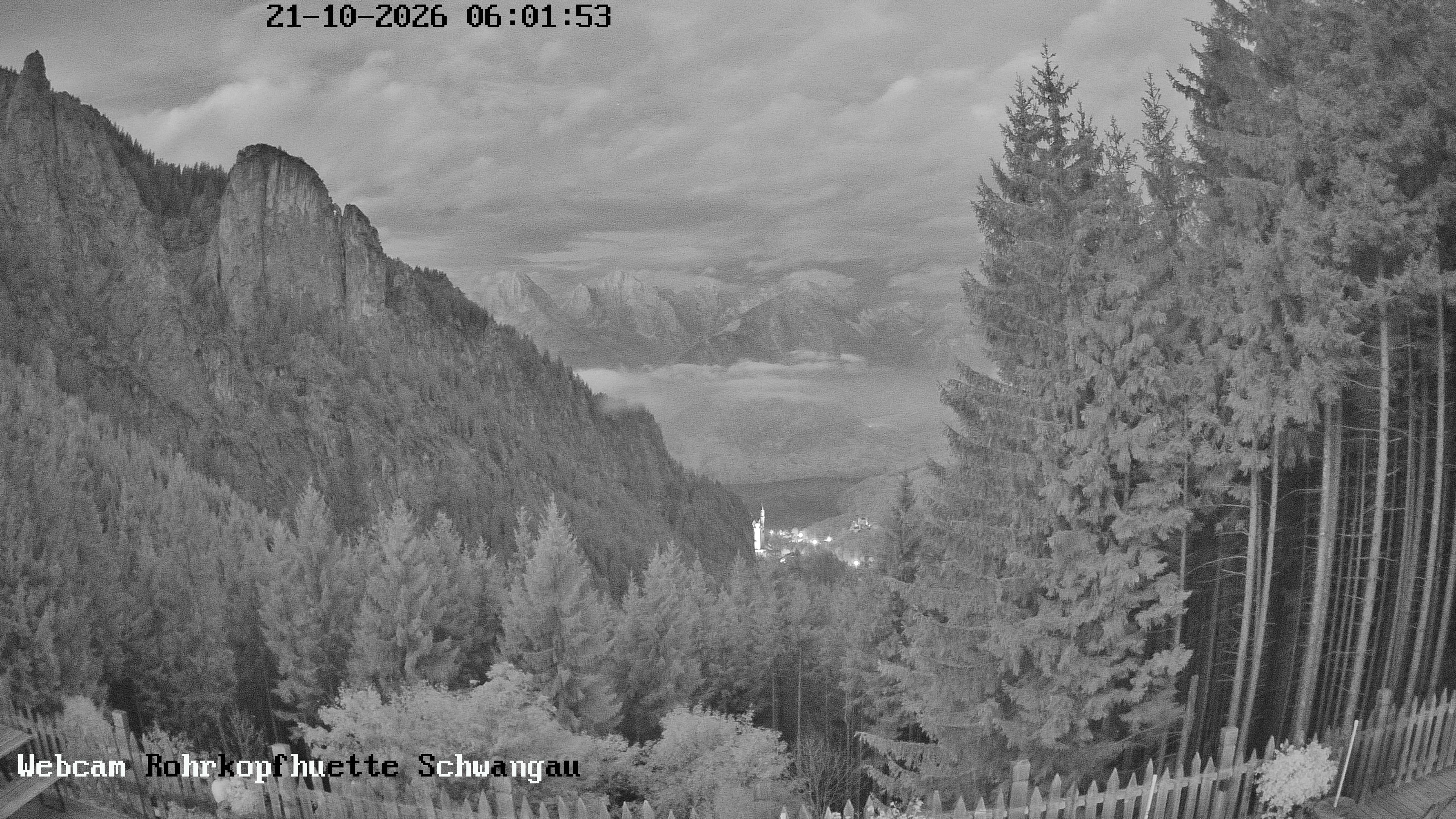 Archiv Foto Webcam Schwangau: Blick von der Rohrkopfhütte ins Tal