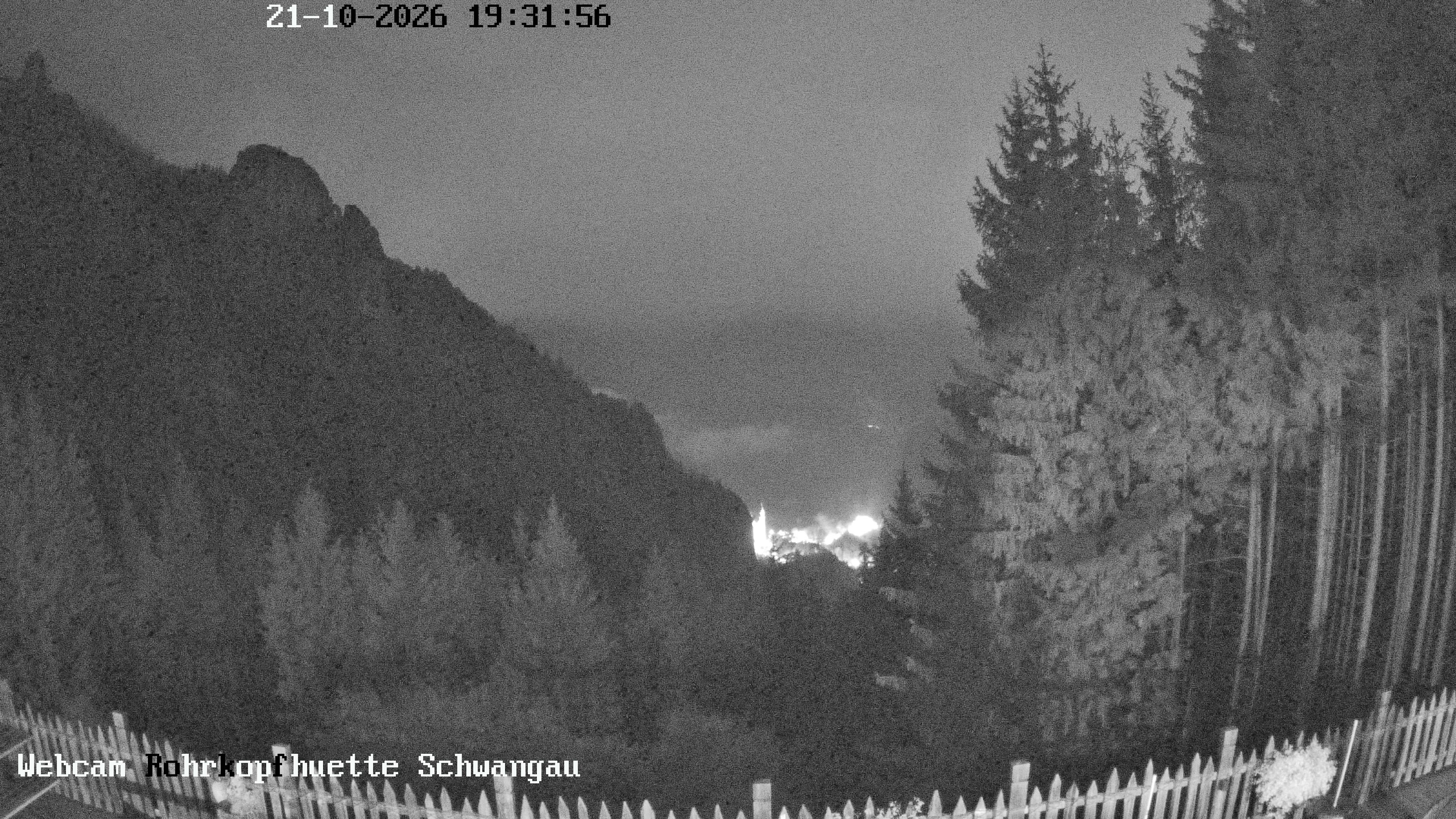 Archiv Foto Webcam Schwangau: Blick von der Rohrkopfhütte ins Tal