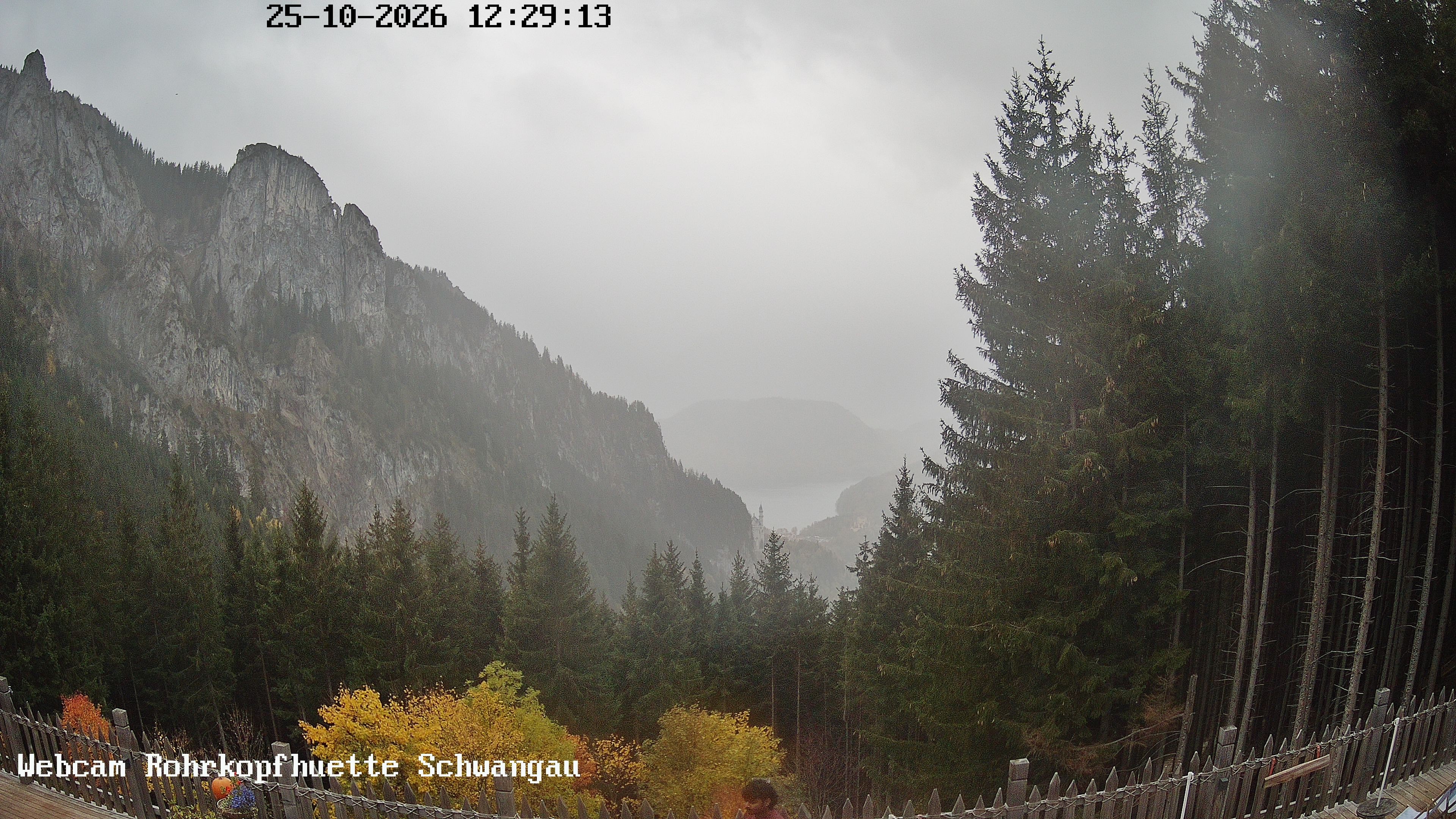Archiv Foto Webcam Schwangau: Blick von der Rohrkopfhütte ins Tal