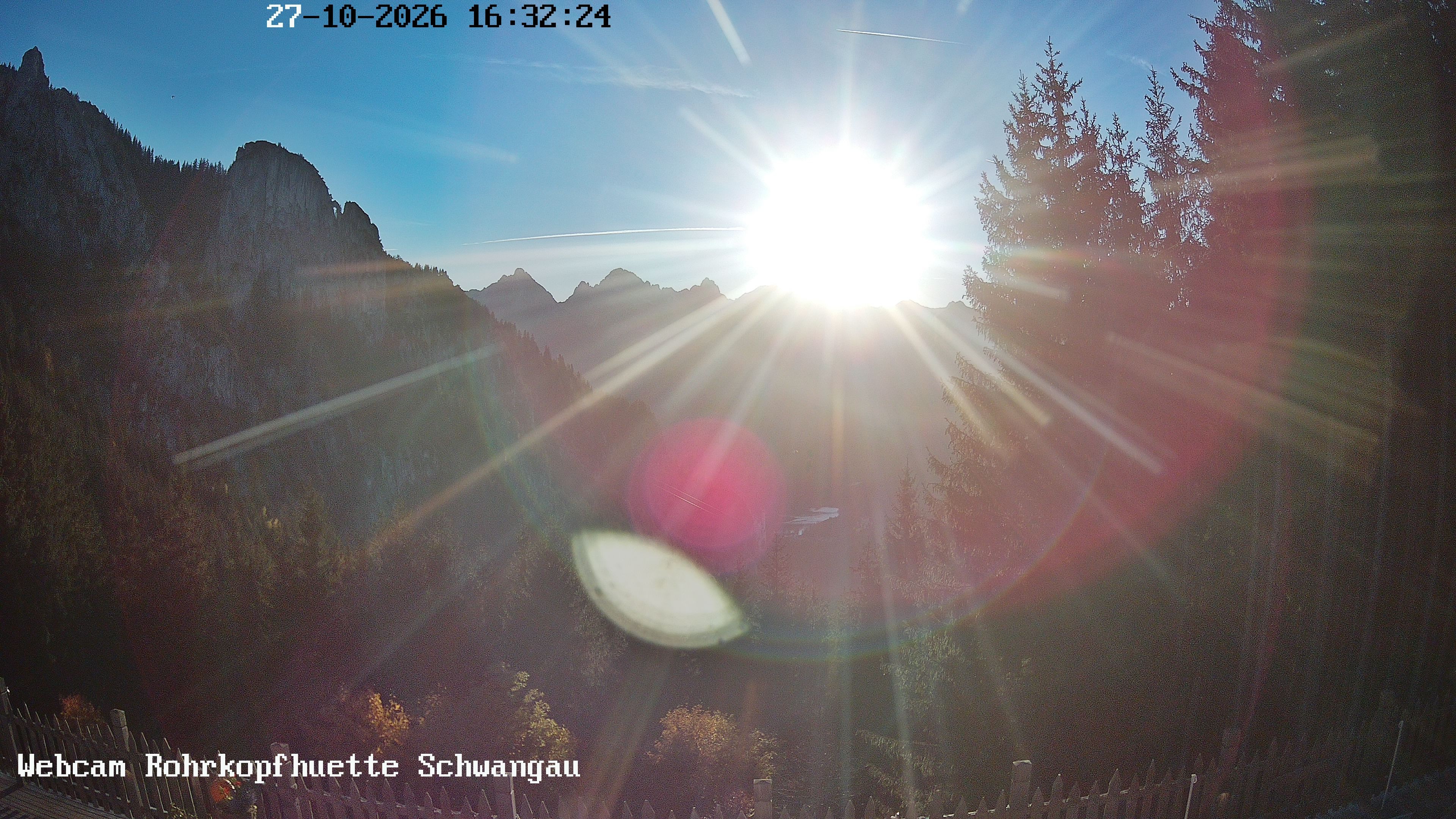 Archived image Webcam Panoramic sight of the Rohrkopfhütte