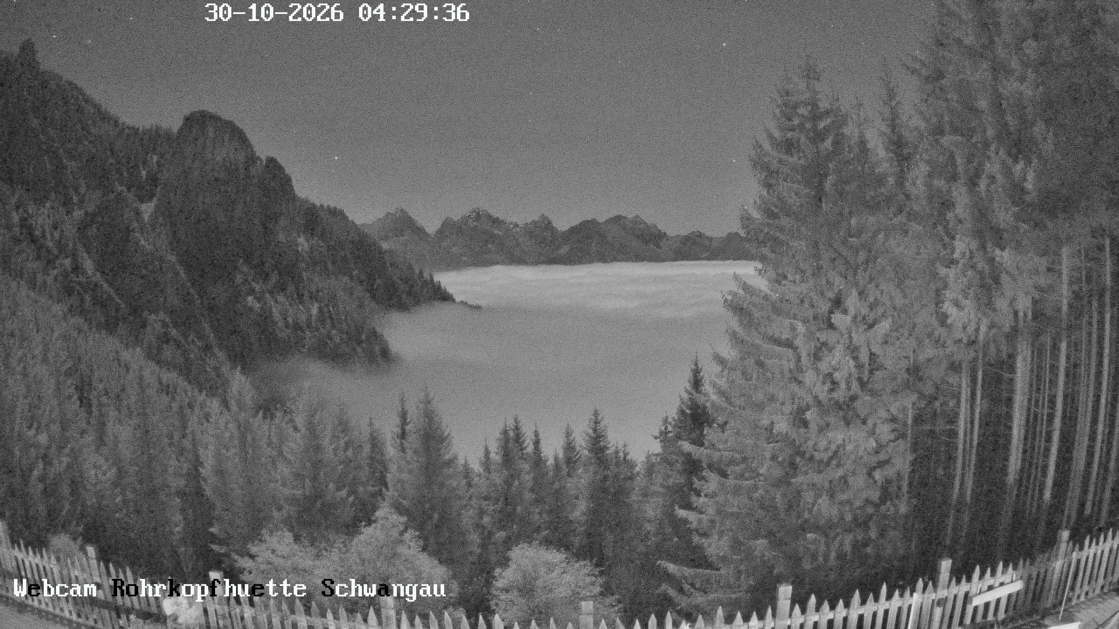 Archiv Foto Webcam Schwangau: Blick von der Rohrkopfhütte ins Tal
