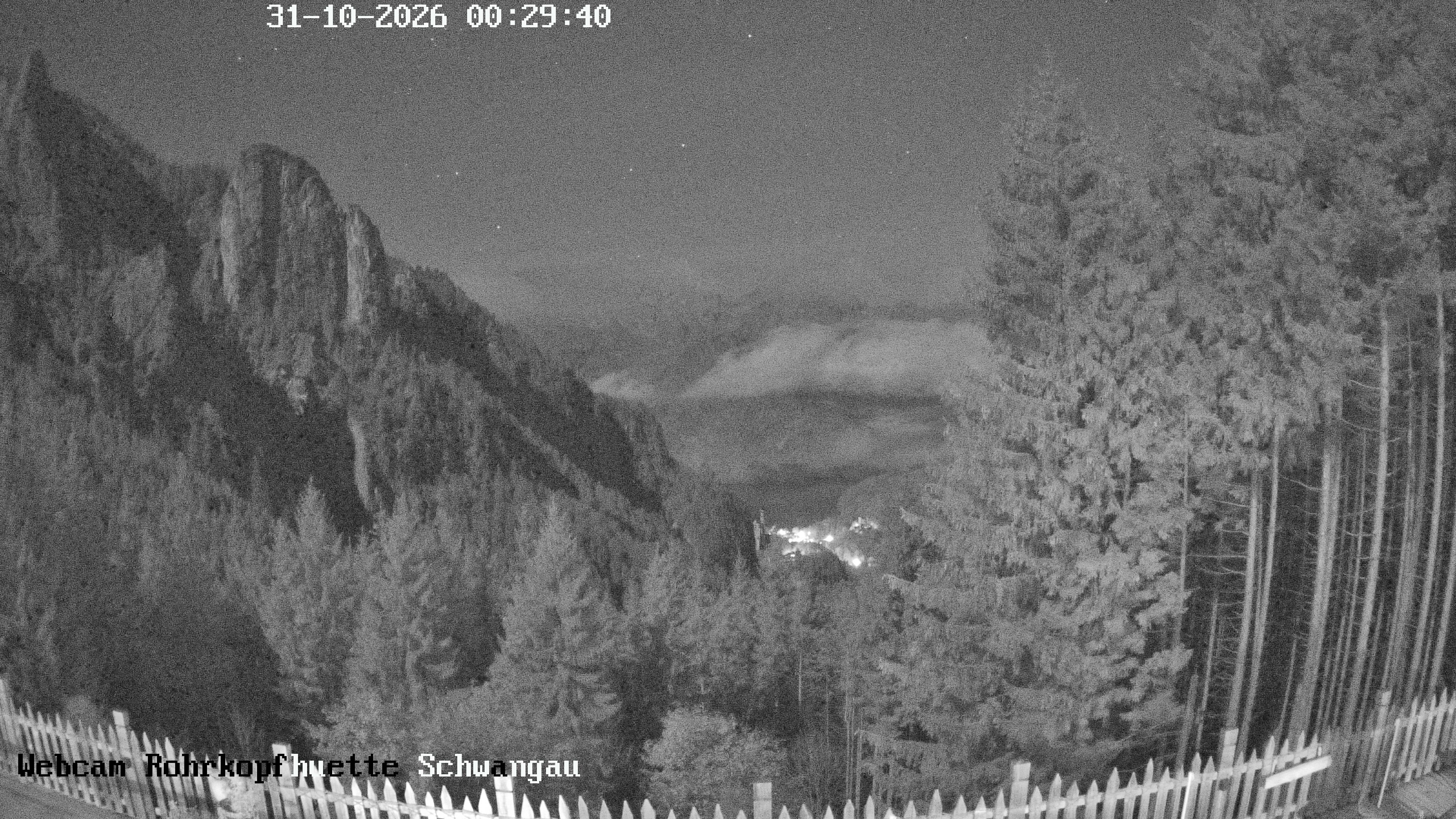 Archiv Foto Webcam Schwangau: Blick von der Rohrkopfhütte ins Tal