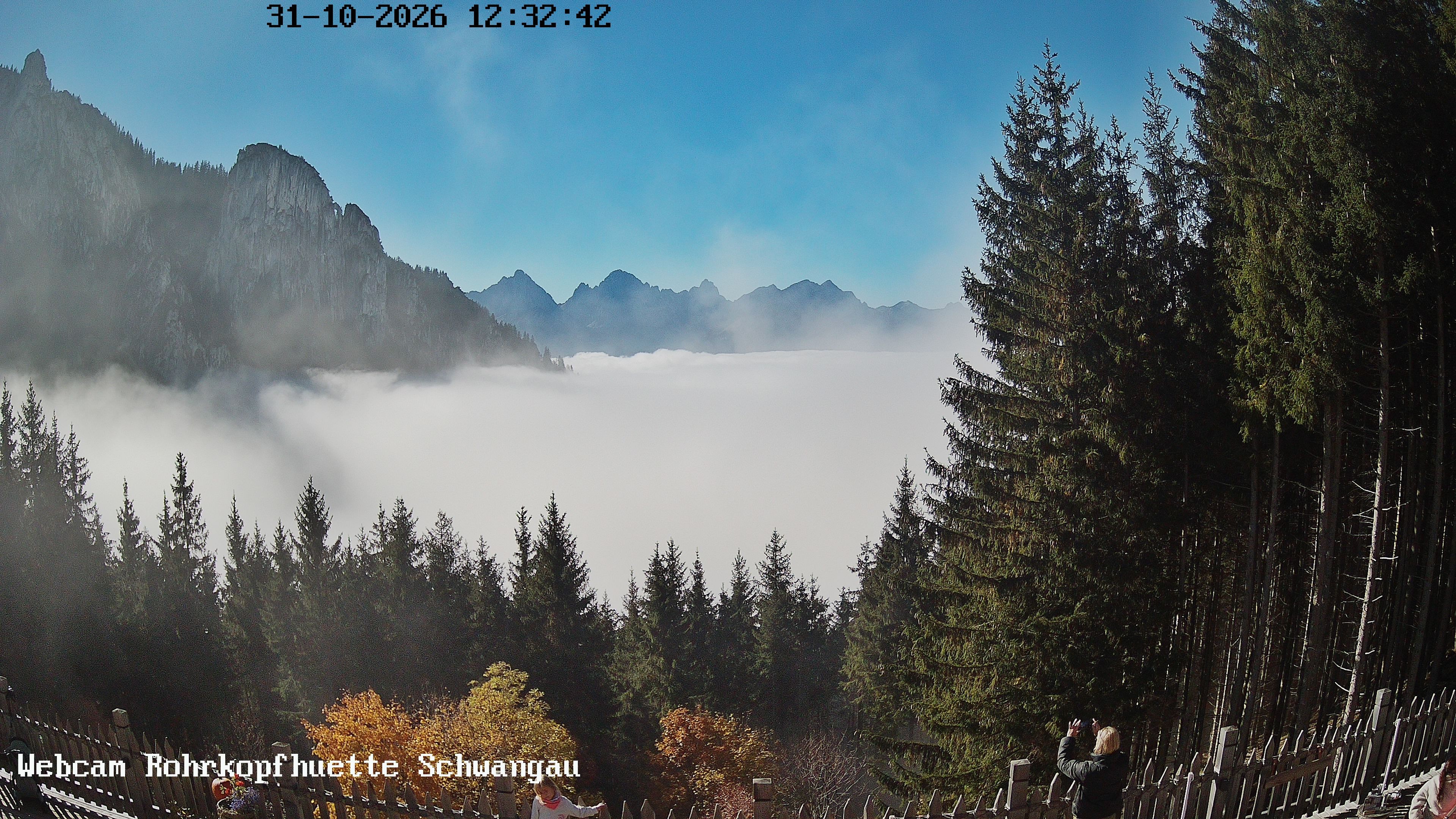 Archiv Foto Webcam Schwangau: Blick von der Rohrkopfhütte ins Tal