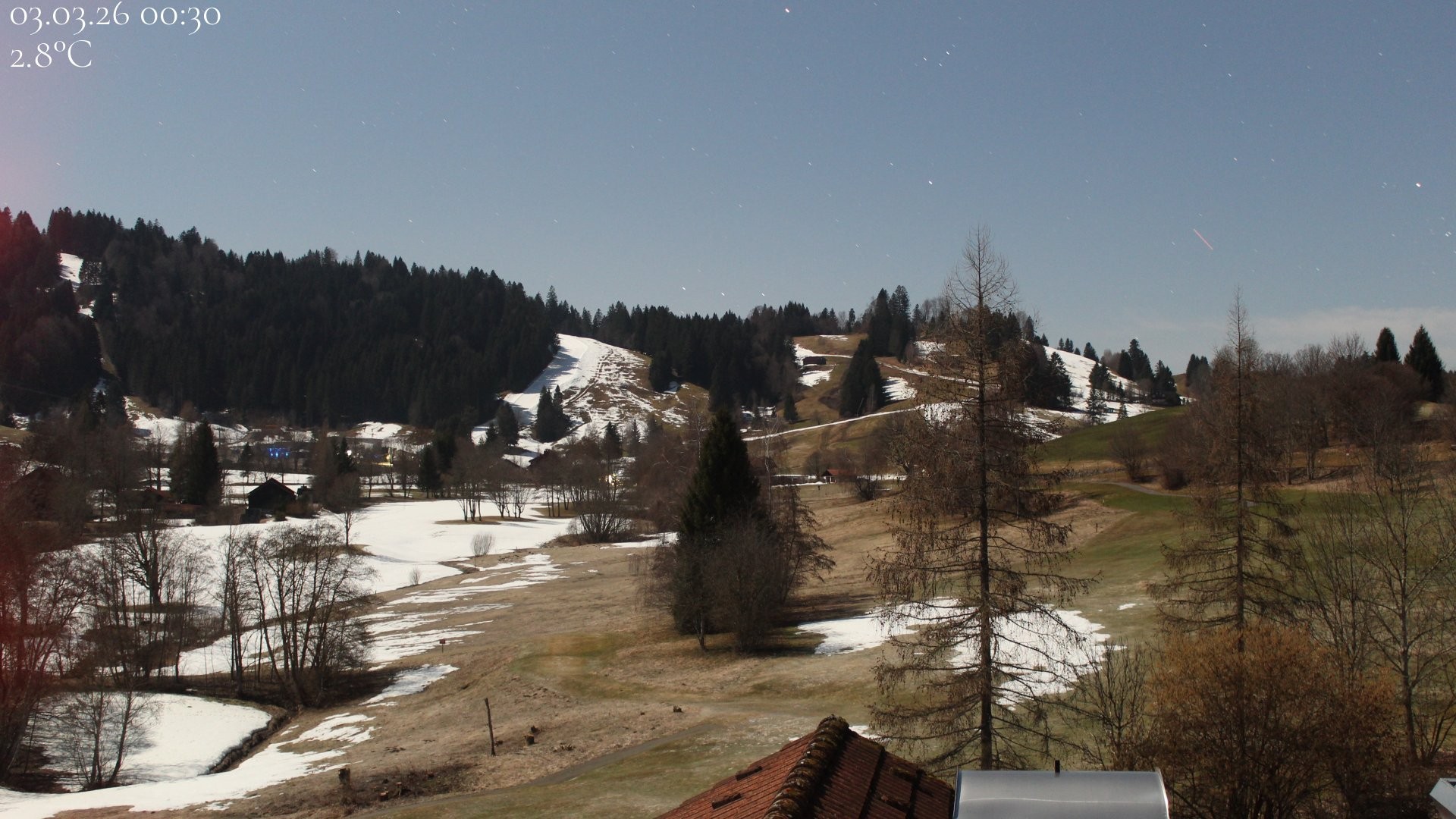 Archiv Foto Webcam Biohotel Schratt in Oberstaufen - Blick Golfplatz