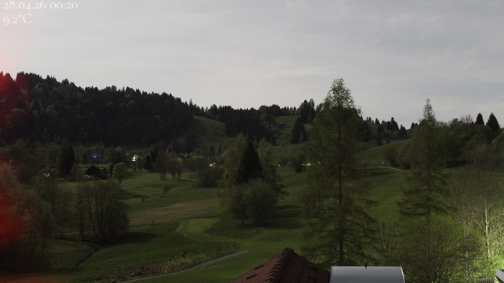 Archived image Webcam Hotel Schratt in Oberstaufen - View Golf Course