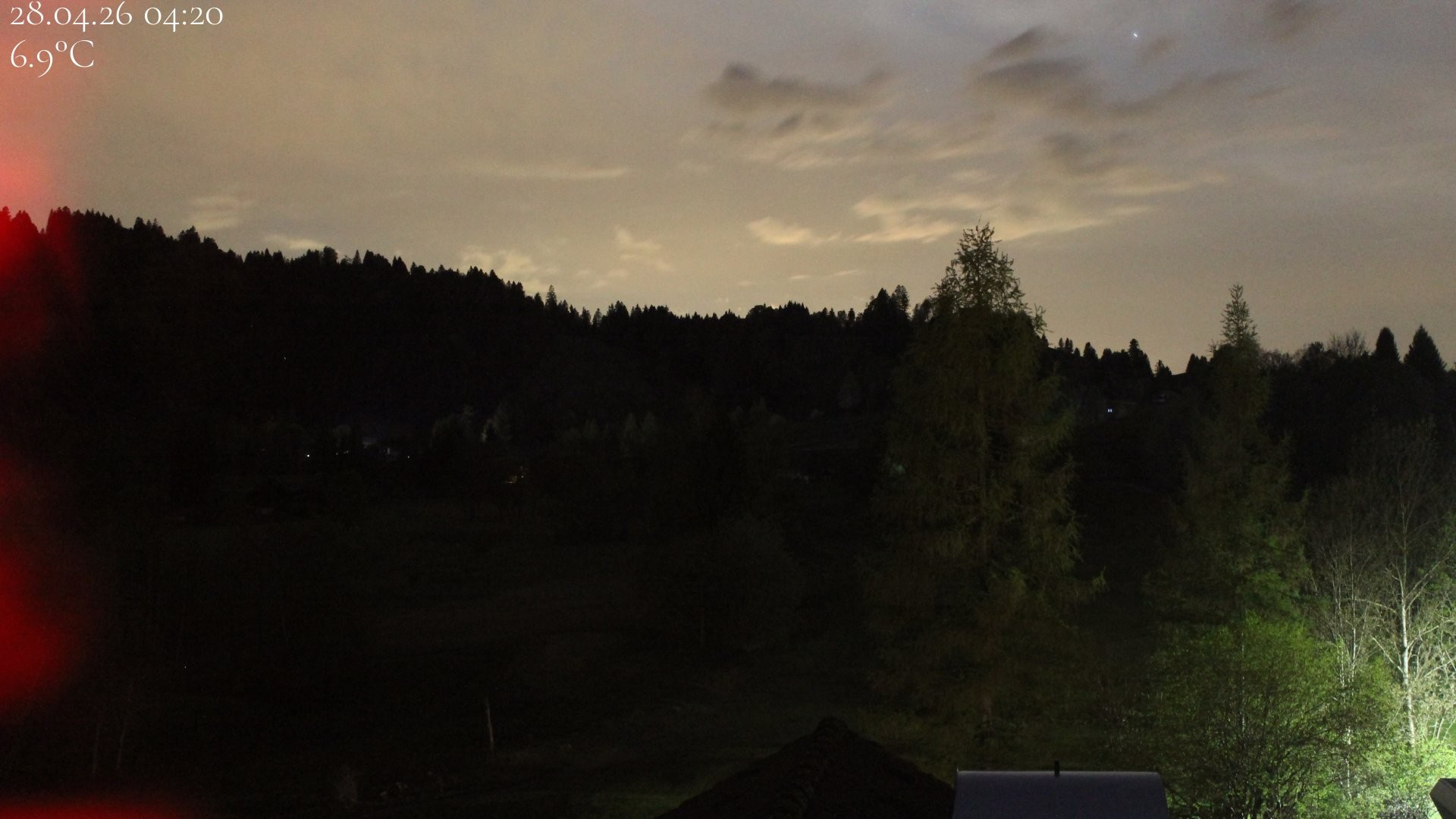 Archived image Webcam Hotel Schratt in Oberstaufen - View Golf Course