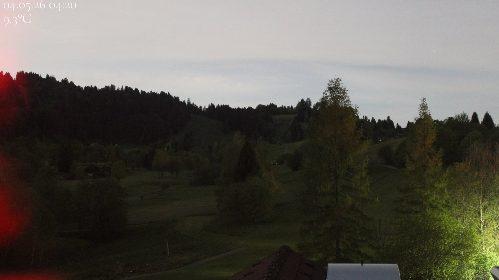 Archived image Webcam Hotel Schratt in Oberstaufen - View Golf Course