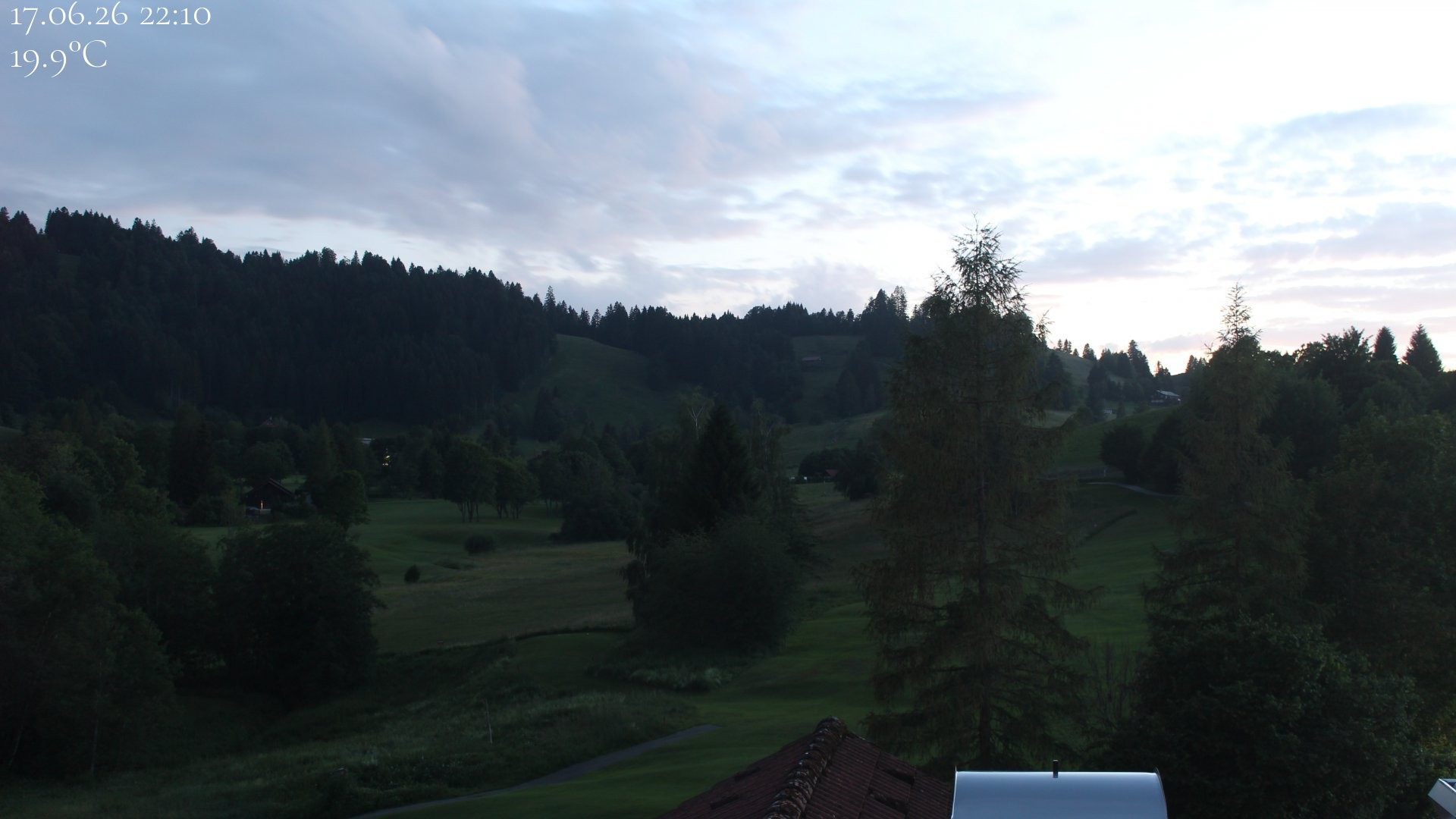 Archiv Foto Webcam Biohotel Schratt in Oberstaufen - Blick Golfplatz