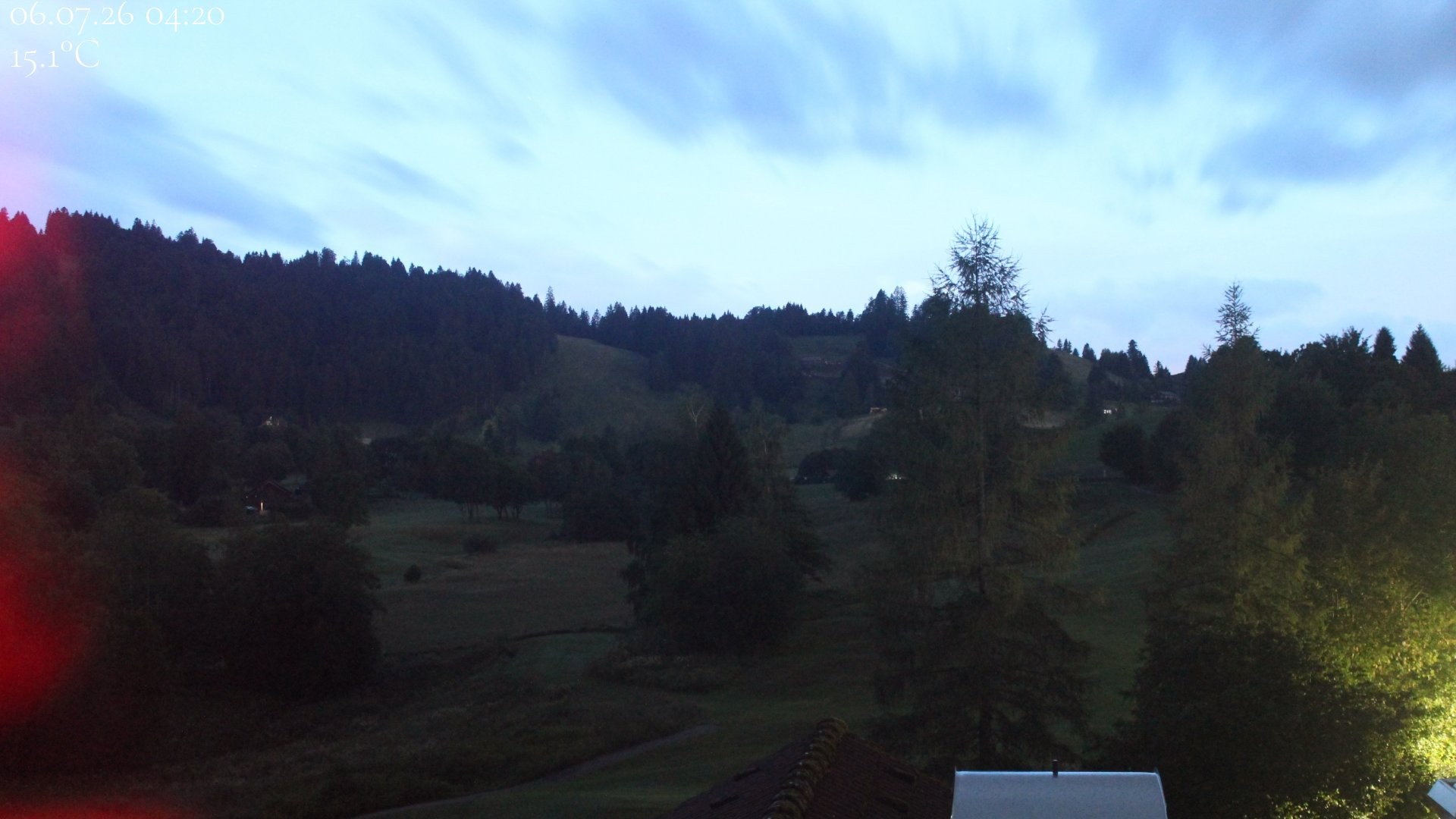 Archived image Webcam Hotel Schratt in Oberstaufen - View Golf Course