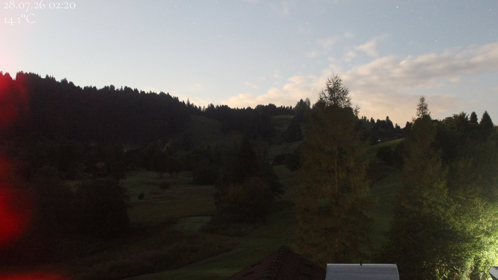 Archived image Webcam Hotel Schratt in Oberstaufen - View Golf Course