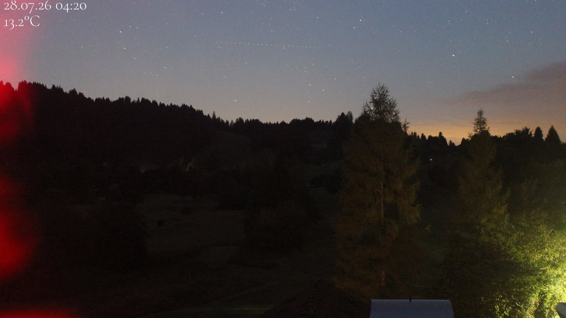 Archiv Foto Webcam Biohotel Schratt in Oberstaufen - Blick Golfplatz