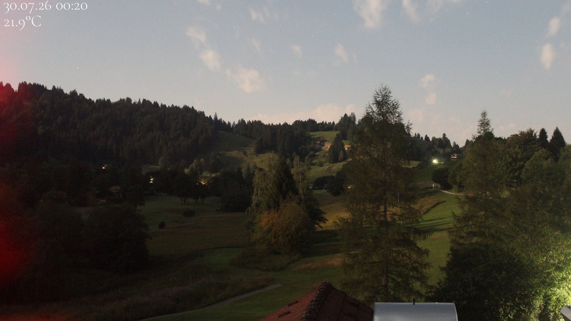 Archiv Foto Webcam Biohotel Schratt in Oberstaufen - Blick Golfplatz