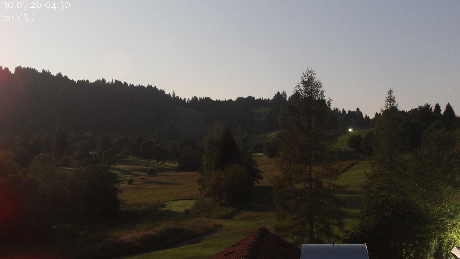 Archiv Foto Webcam Biohotel Schratt in Oberstaufen - Blick Golfplatz