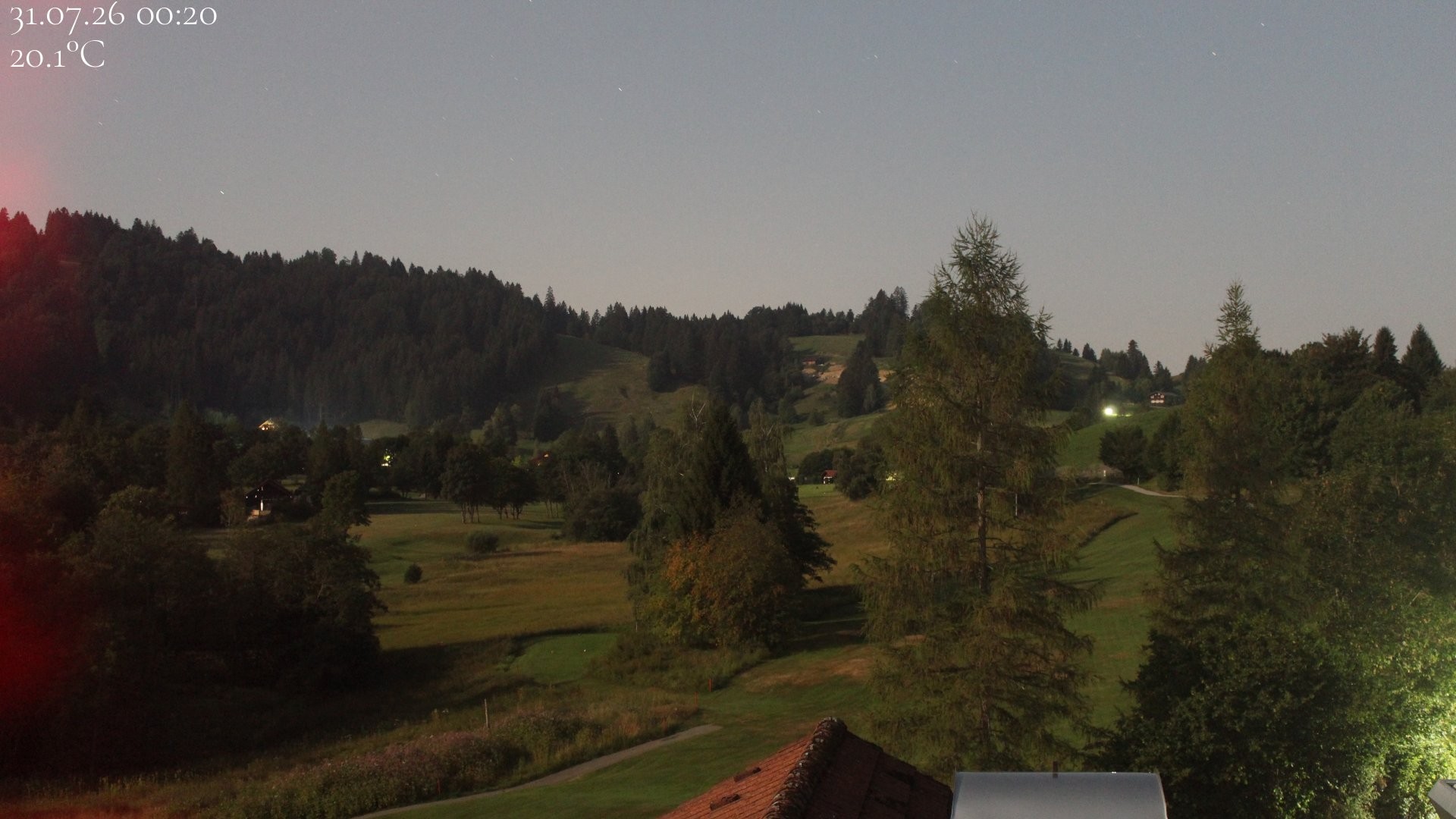 Archiv Foto Webcam Biohotel Schratt in Oberstaufen - Blick Golfplatz