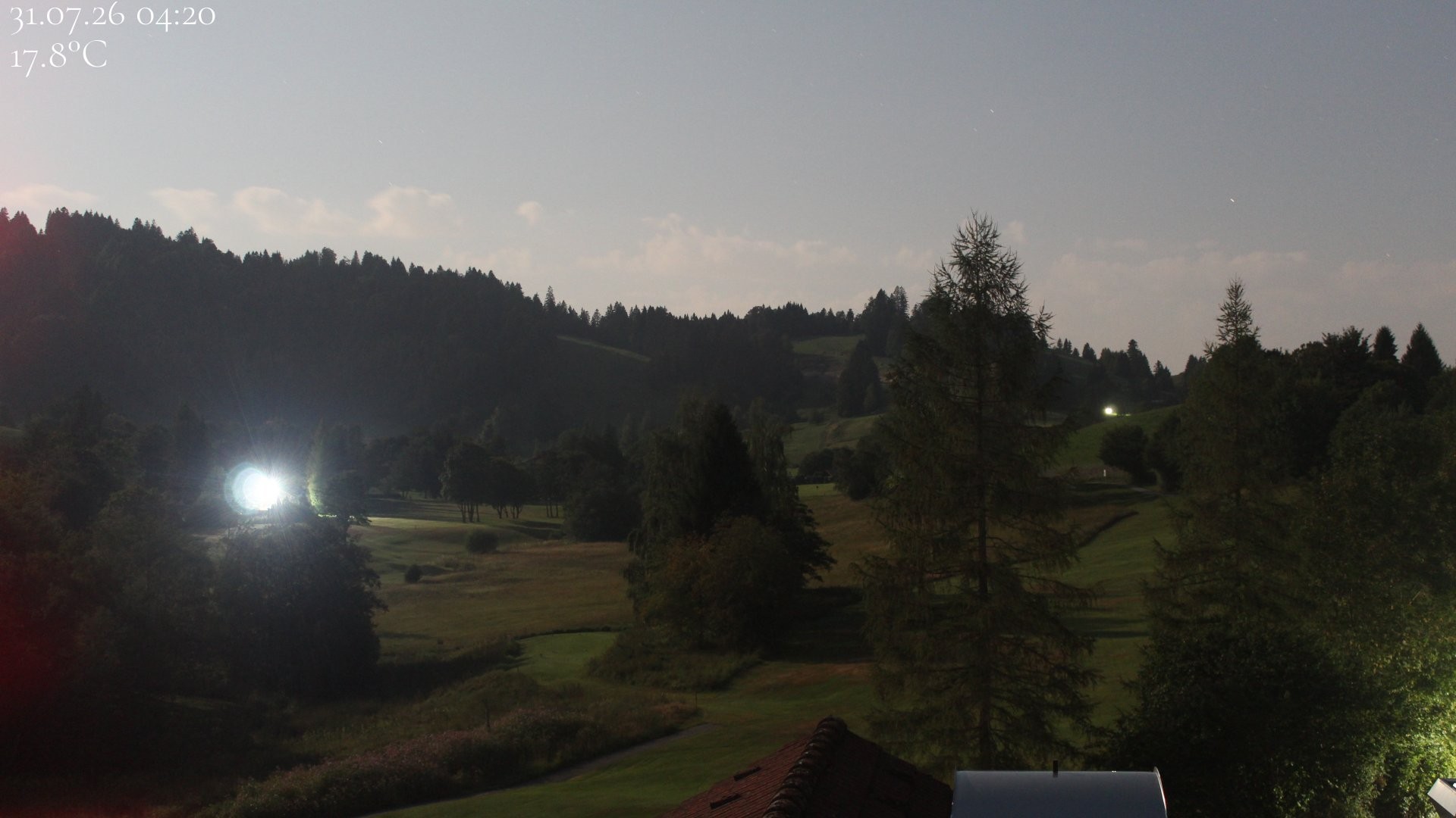 Archiv Foto Webcam Biohotel Schratt in Oberstaufen - Blick Golfplatz