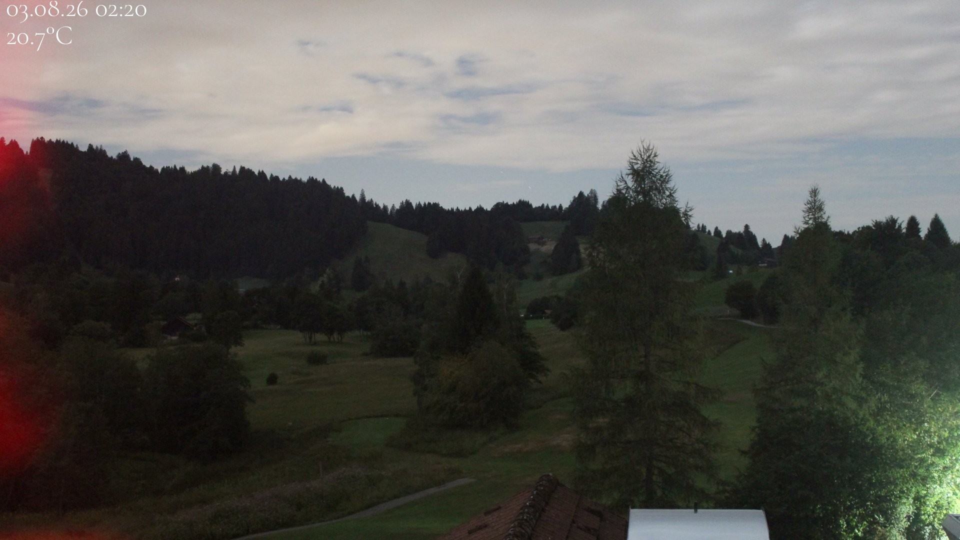 Archived image Webcam Hotel Schratt in Oberstaufen - View Golf Course