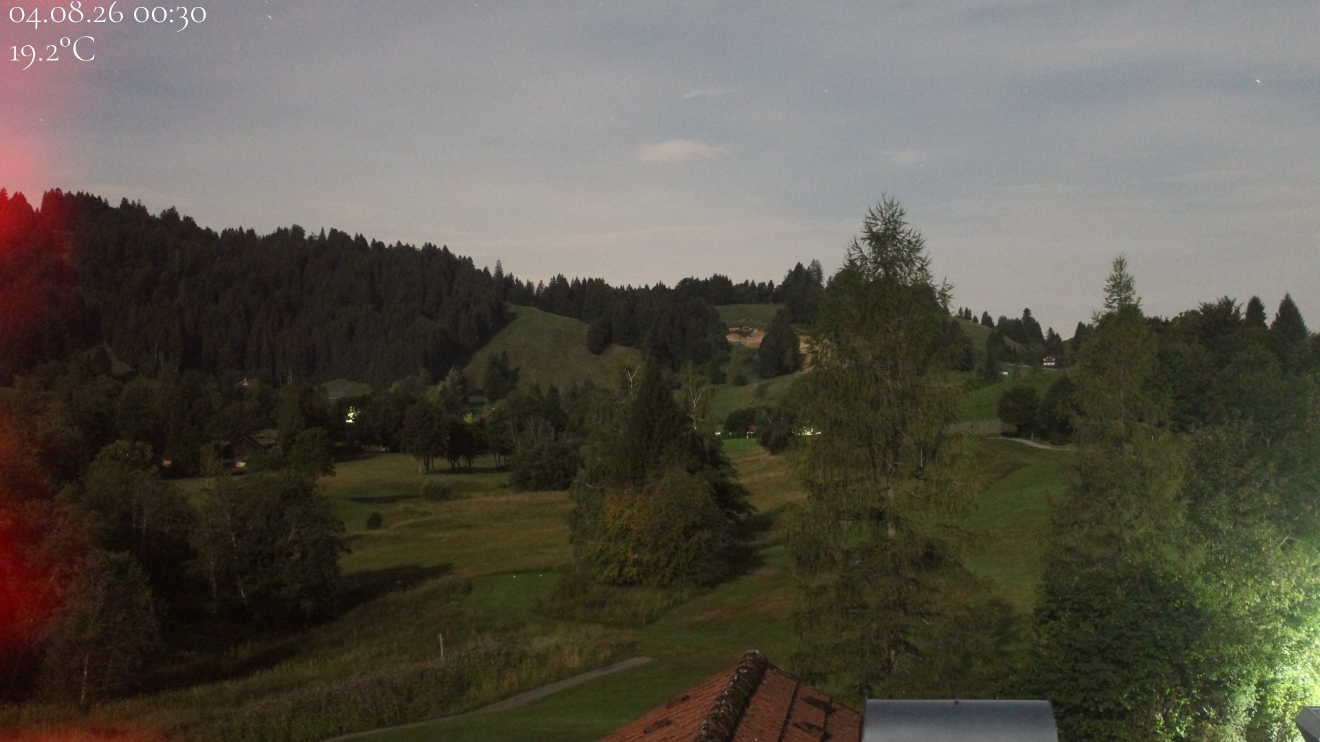 Archiv Foto Webcam Biohotel Schratt in Oberstaufen - Blick Golfplatz