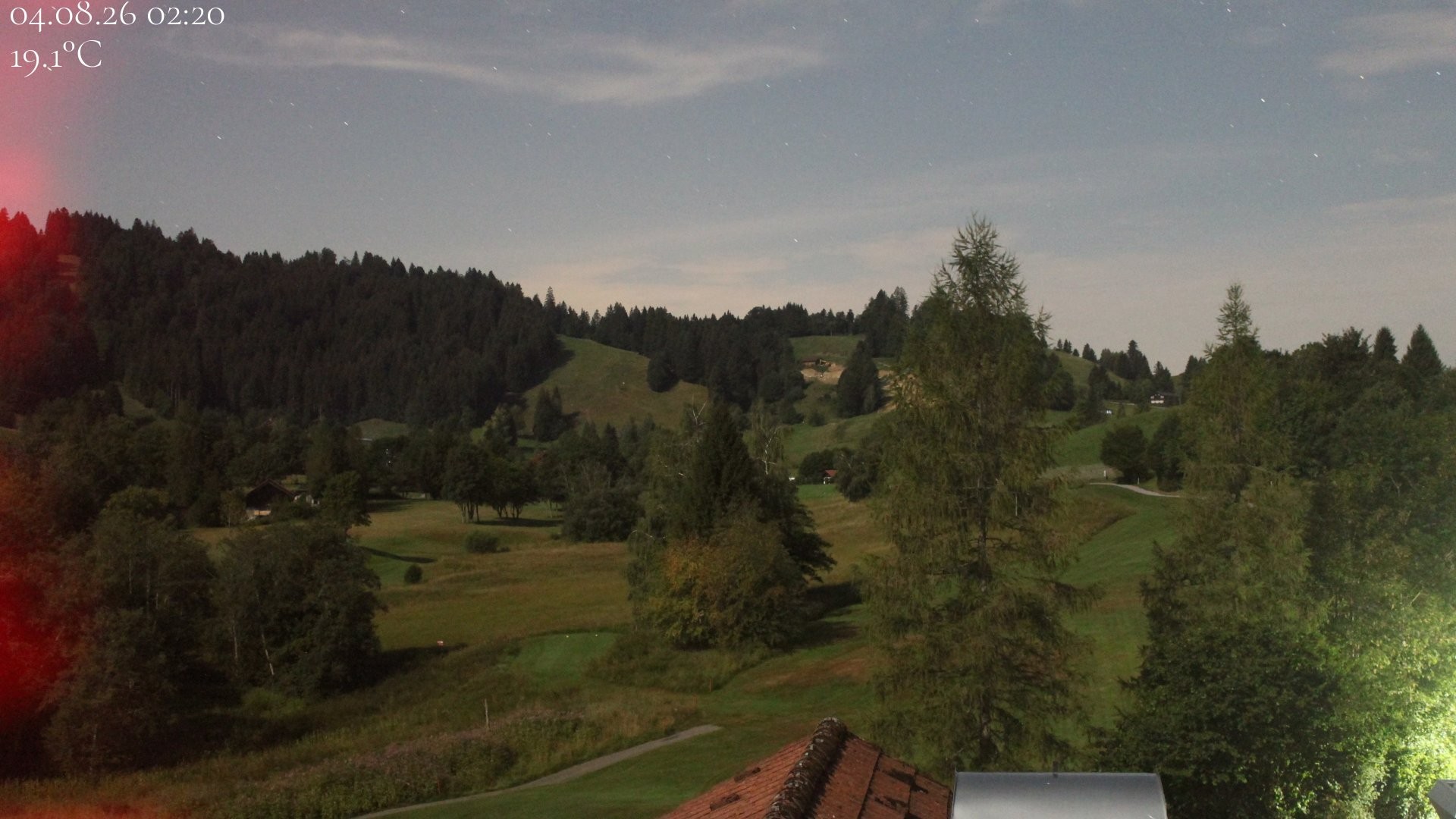 Archiv Foto Webcam Biohotel Schratt in Oberstaufen - Blick Golfplatz