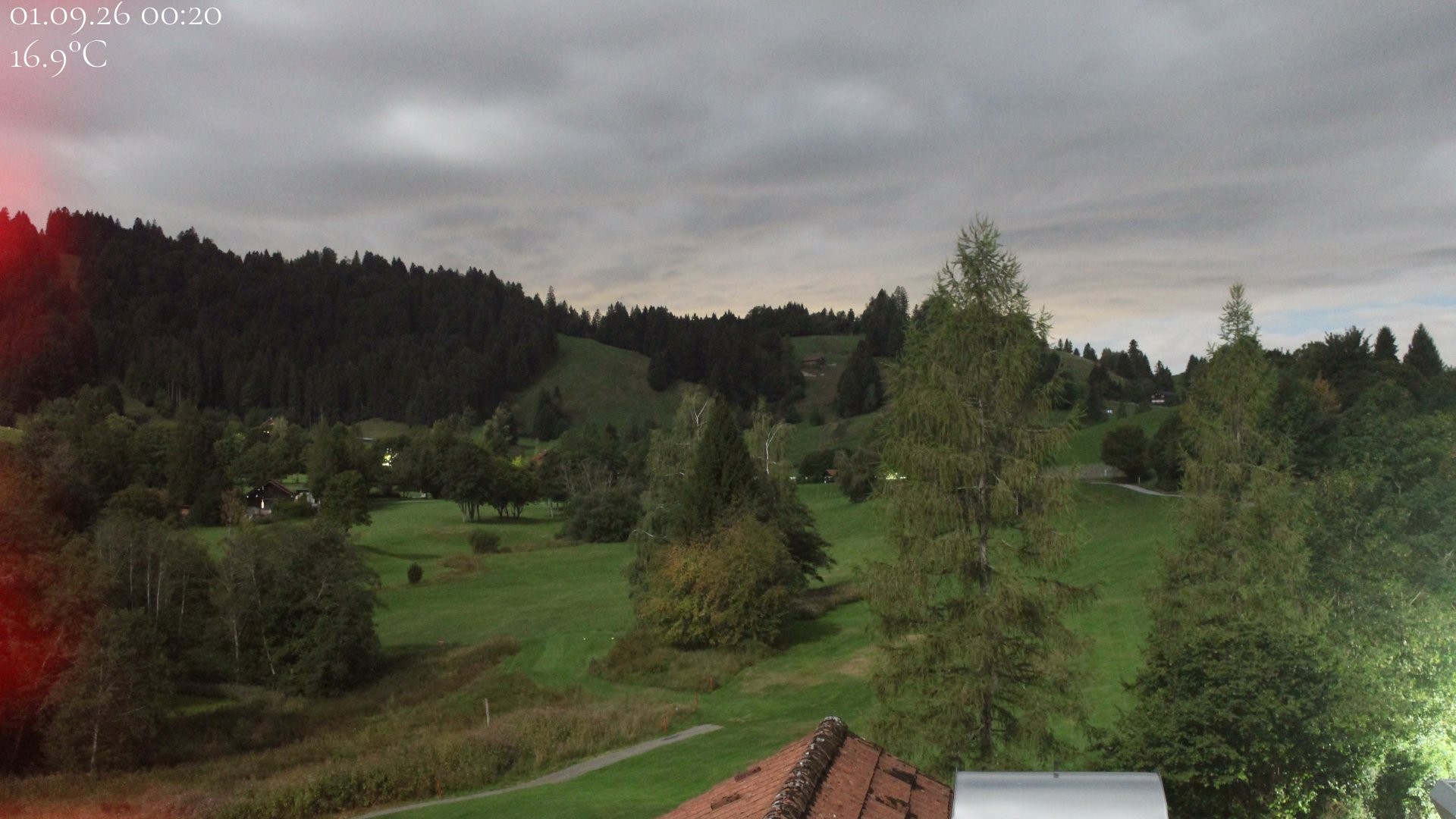 Archiv Foto Webcam Biohotel Schratt in Oberstaufen - Blick Golfplatz