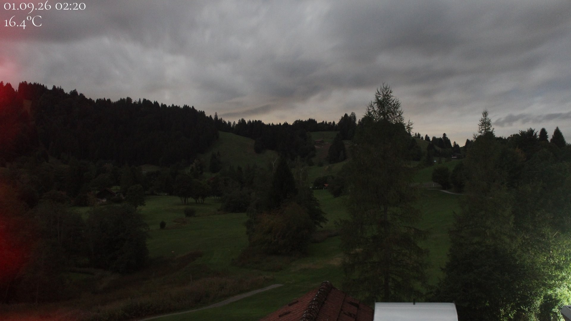 Archiv Foto Webcam Biohotel Schratt in Oberstaufen - Blick Golfplatz