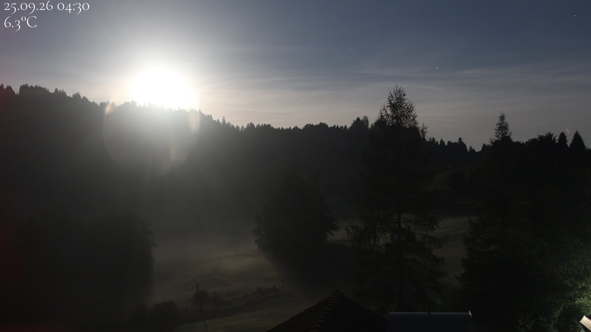 Archived image Webcam Hotel Schratt in Oberstaufen - View Golf Course