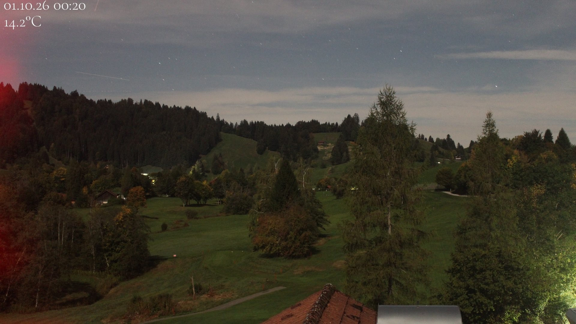 Archiv Foto Webcam Biohotel Schratt in Oberstaufen - Blick Golfplatz