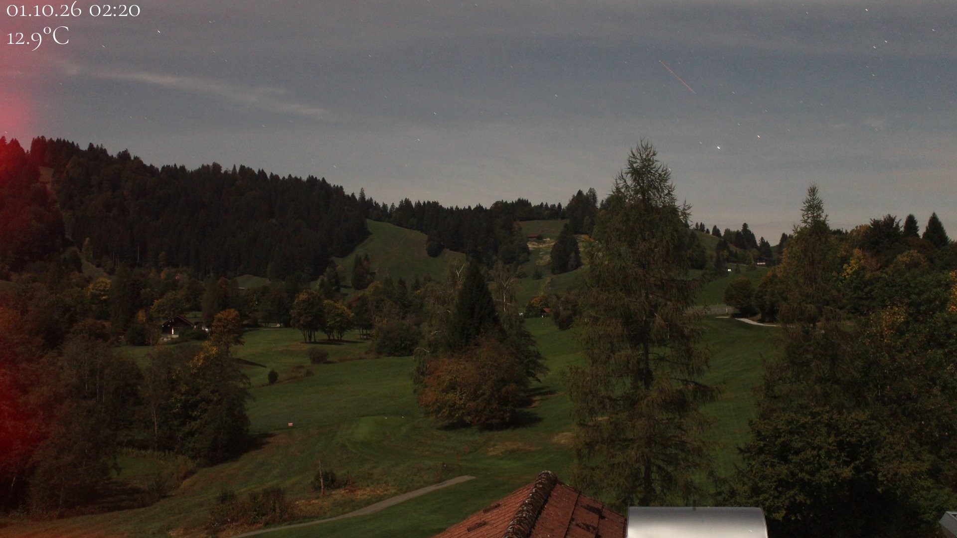 Archiv Foto Webcam Biohotel Schratt in Oberstaufen - Blick Golfplatz