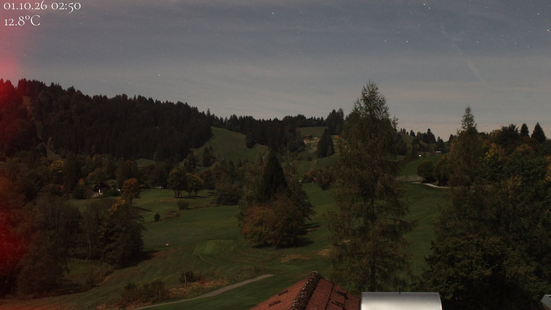 Archiv Foto Webcam Biohotel Schratt in Oberstaufen - Blick Golfplatz
