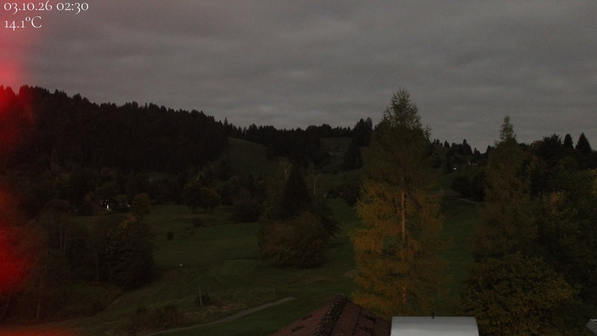 Archiv Foto Webcam Biohotel Schratt in Oberstaufen - Blick Golfplatz