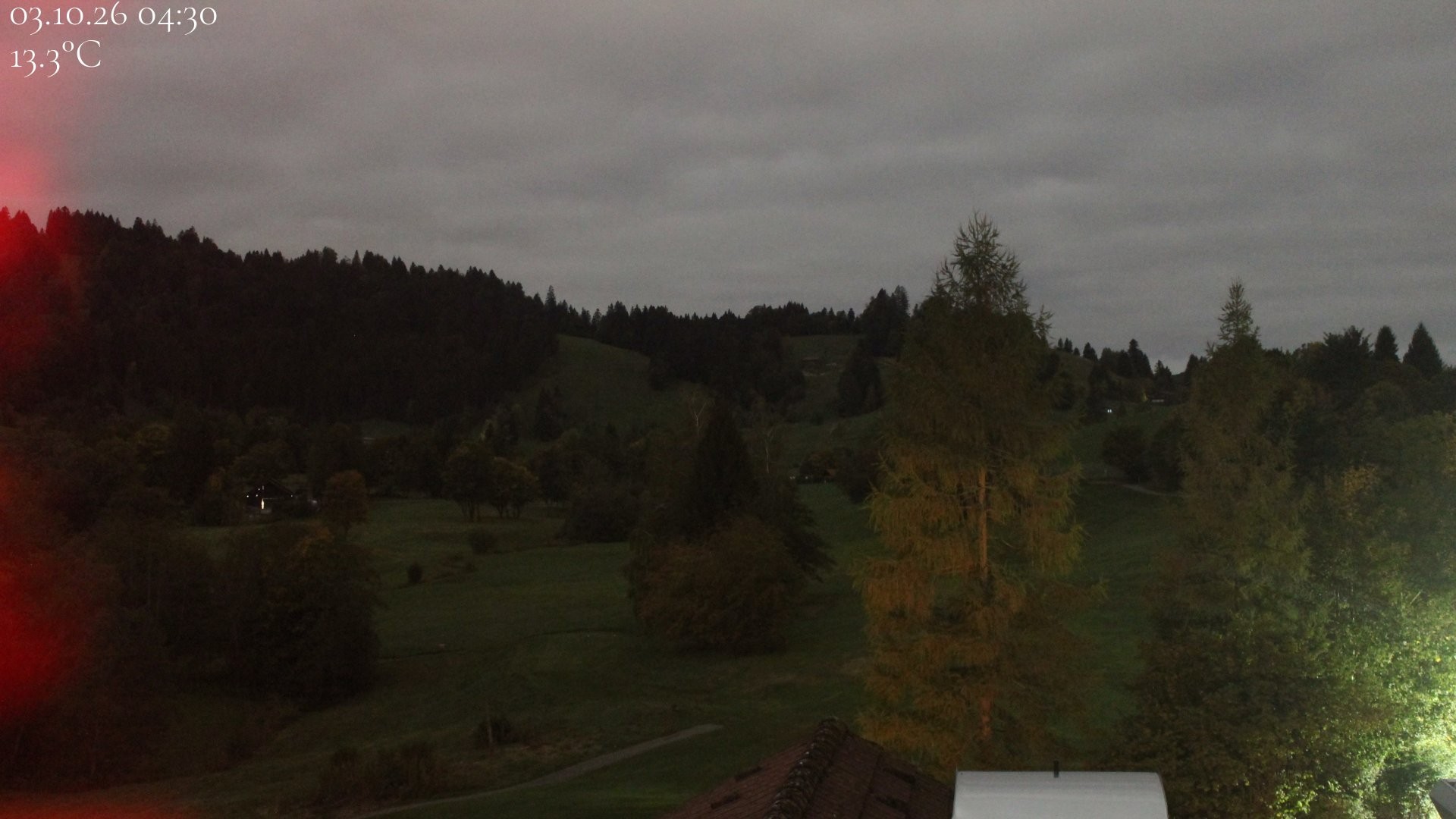 Archiv Foto Webcam Biohotel Schratt in Oberstaufen - Blick Golfplatz