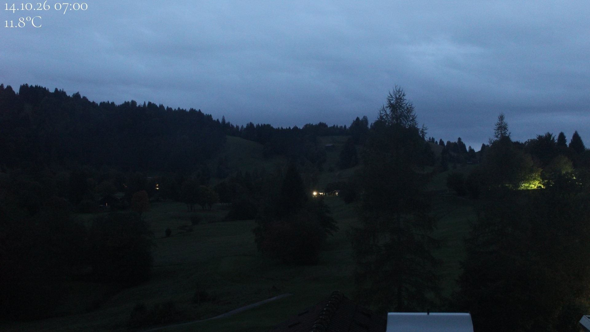 Archiv Foto Webcam Biohotel Schratt in Oberstaufen - Blick Golfplatz