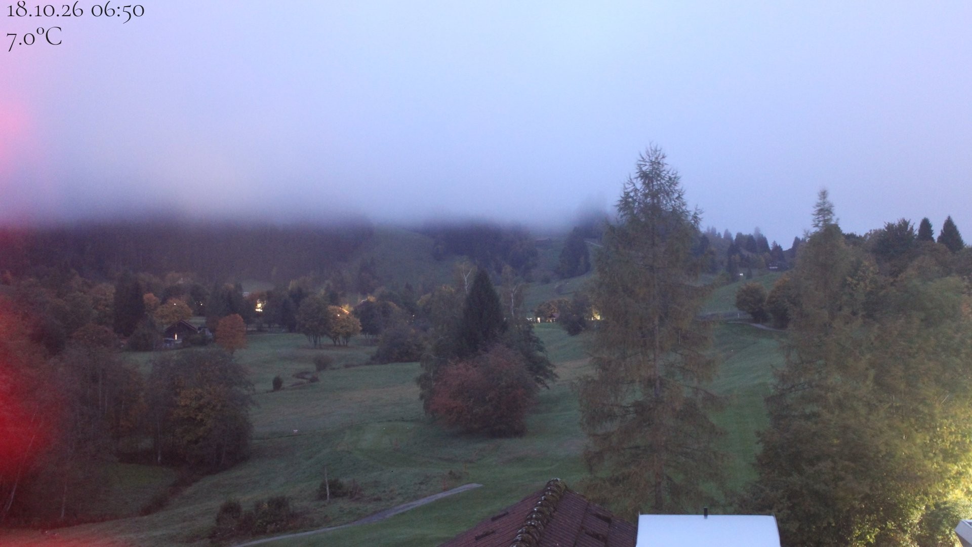 Archiv Foto Webcam Biohotel Schratt in Oberstaufen - Blick Golfplatz