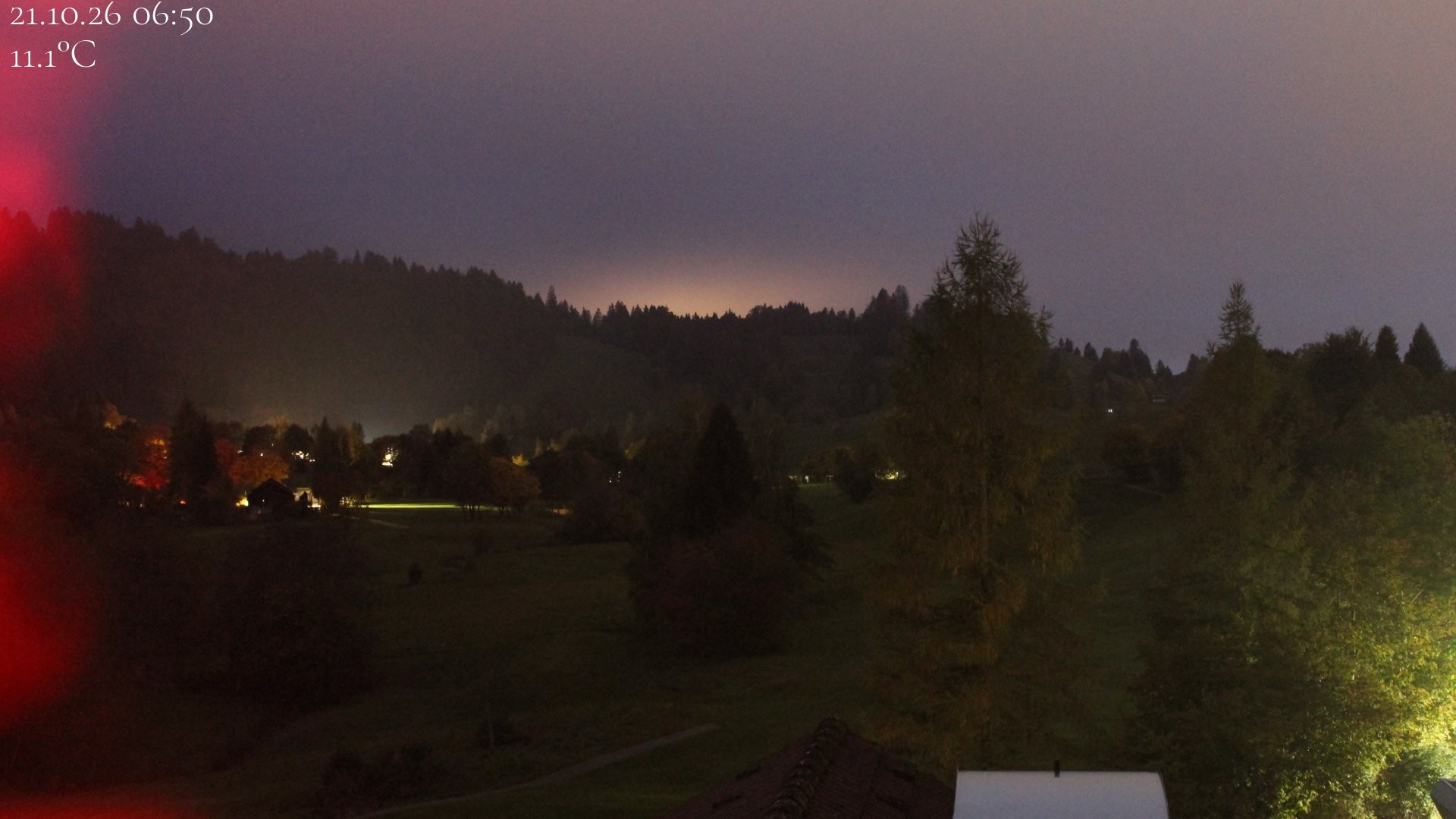 Archiv Foto Webcam Biohotel Schratt in Oberstaufen - Blick Golfplatz