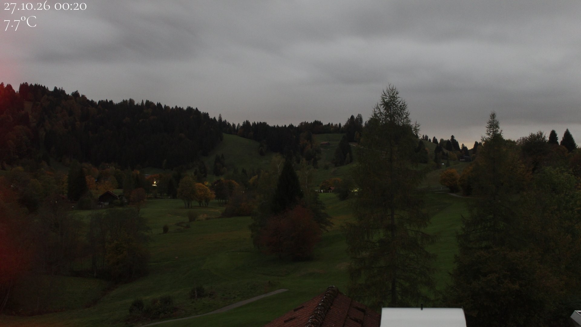 Archived image Webcam Hotel Schratt in Oberstaufen - View Golf Course