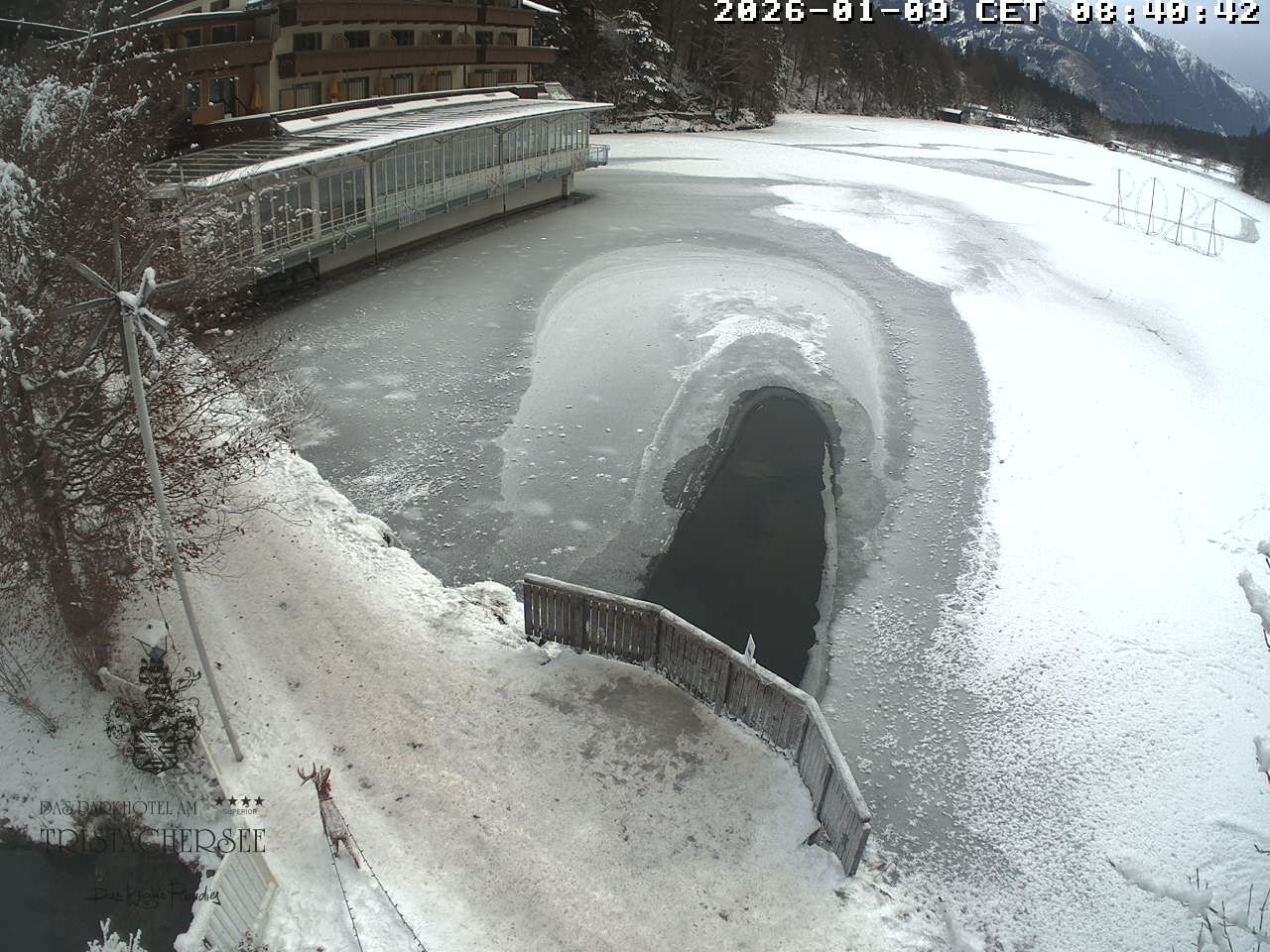 Archiv Foto Webcam Blick über den Tristachersee