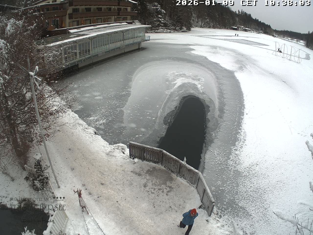 Archiv Foto Webcam Blick über den Tristachersee