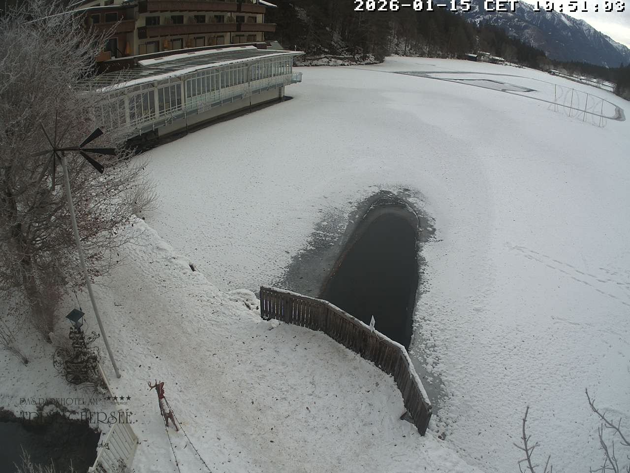 Archiv Foto Webcam Blick über den Tristachersee