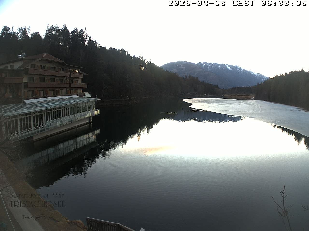 Archiv Foto Webcam Blick über den Tristachersee