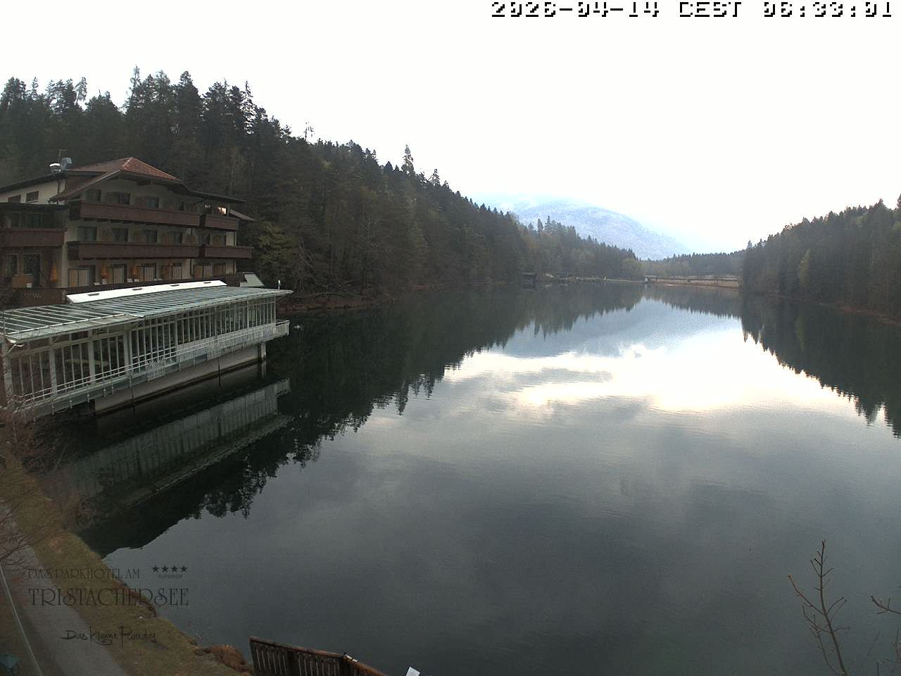 Archiv Foto Webcam Blick über den Tristachersee