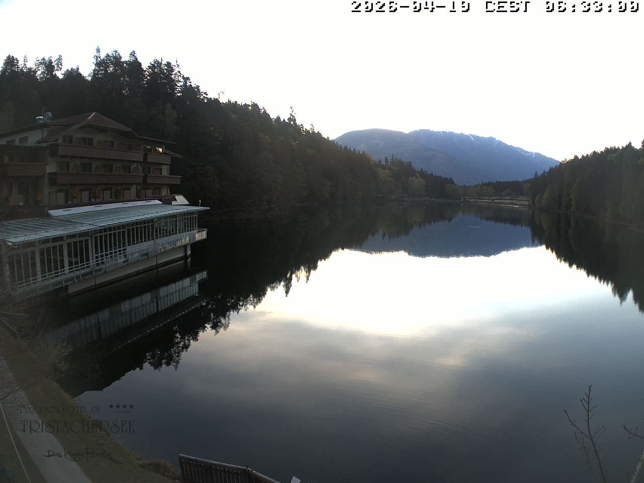 Archiv Foto Webcam Blick über den Tristachersee