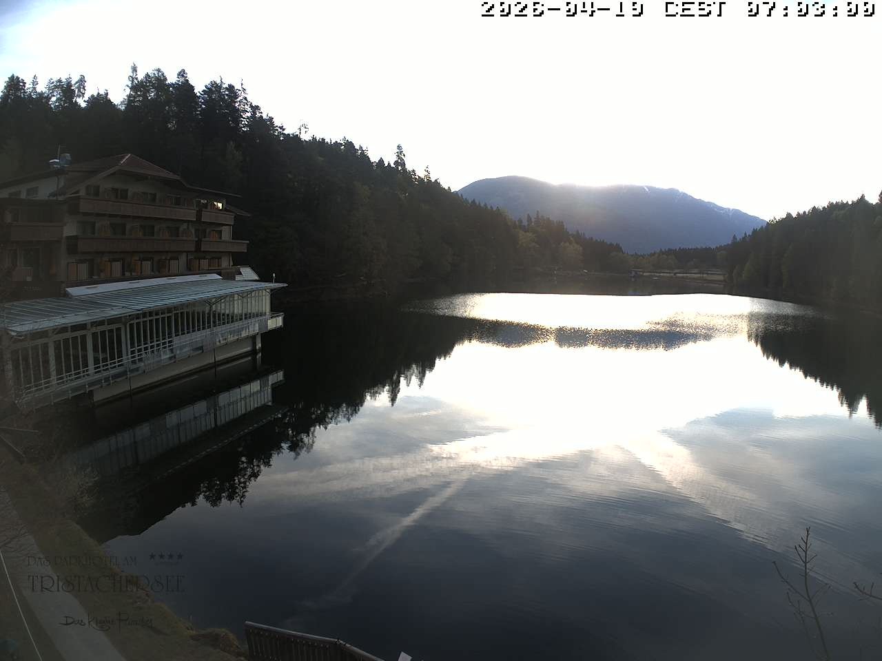 Archiv Foto Webcam Blick über den Tristachersee