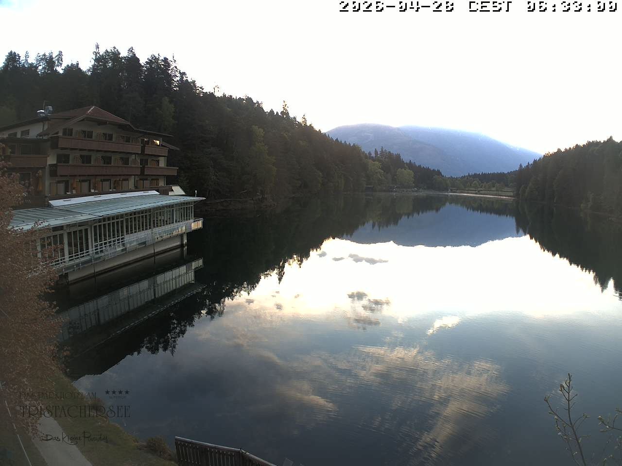 Archiv Foto Webcam Blick über den Tristachersee