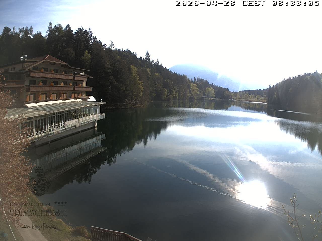 Archiv Foto Webcam Blick über den Tristachersee