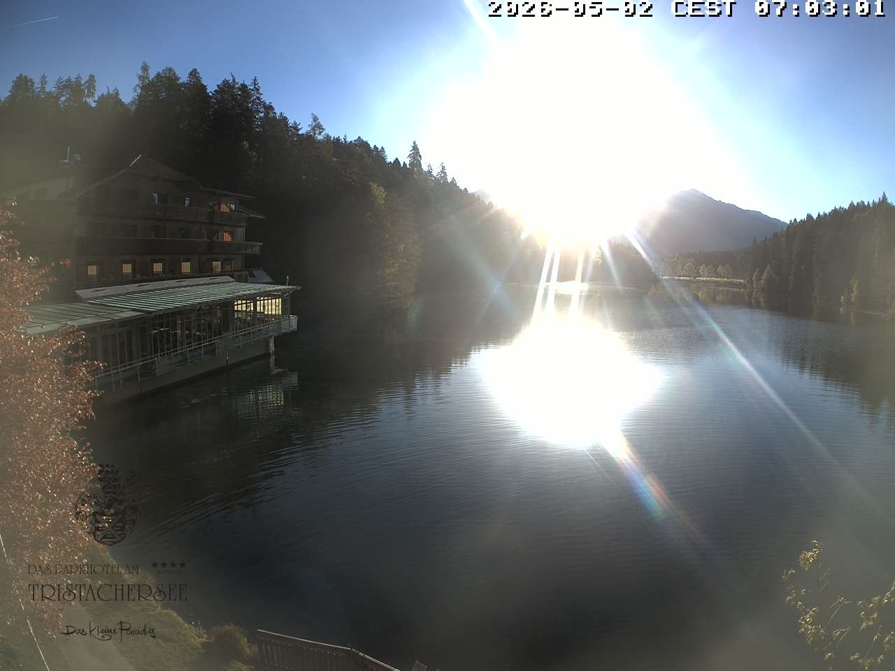 Archiv Foto Webcam Blick über den Tristachersee