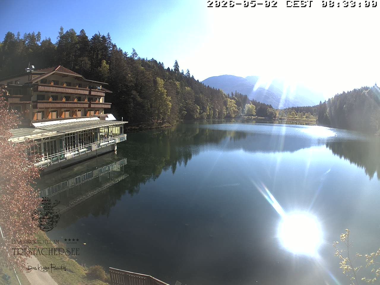Archiv Foto Webcam Blick über den Tristachersee
